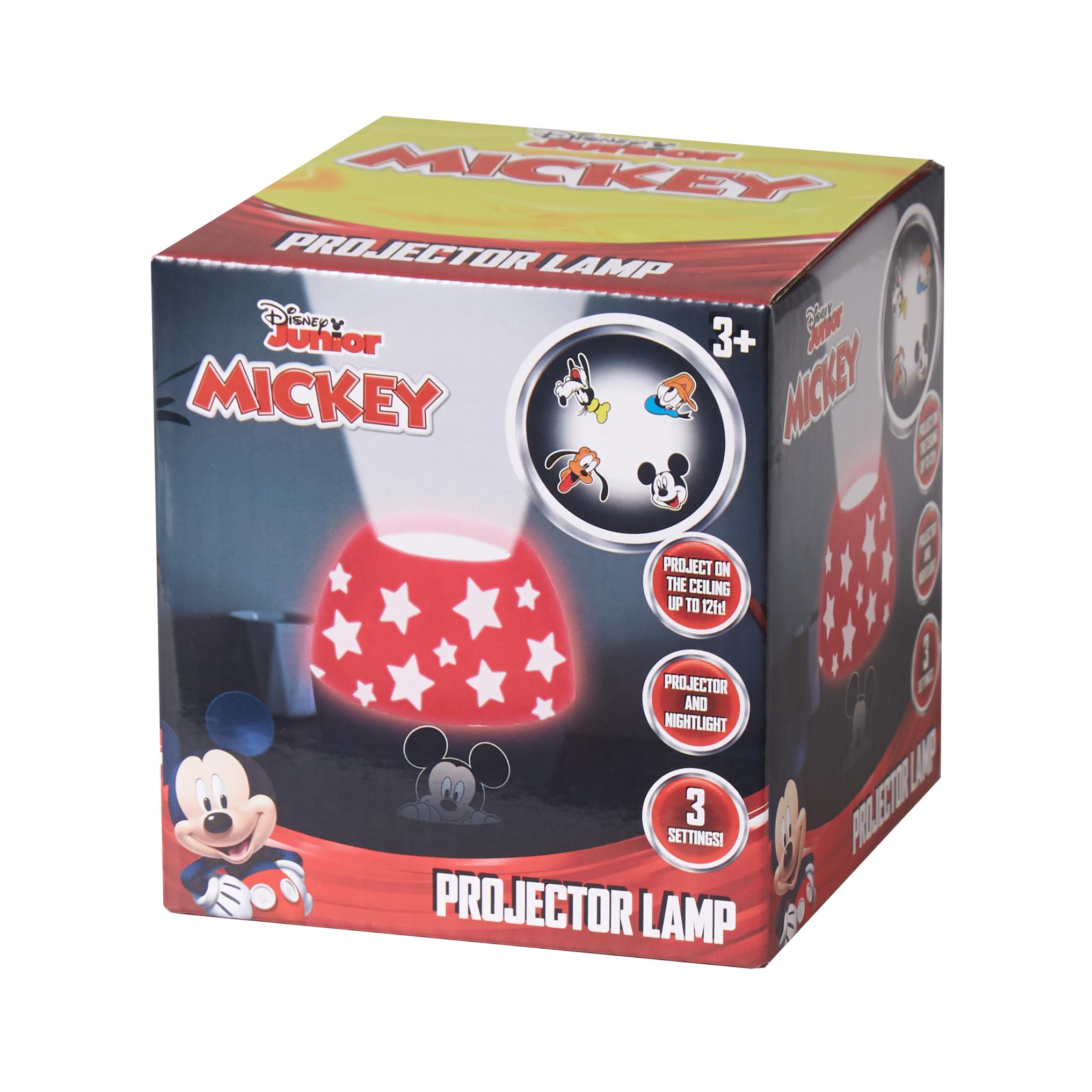 Idea Nuova Mickey Mouse Kids Projection Lamp Nightlight - Model K321535