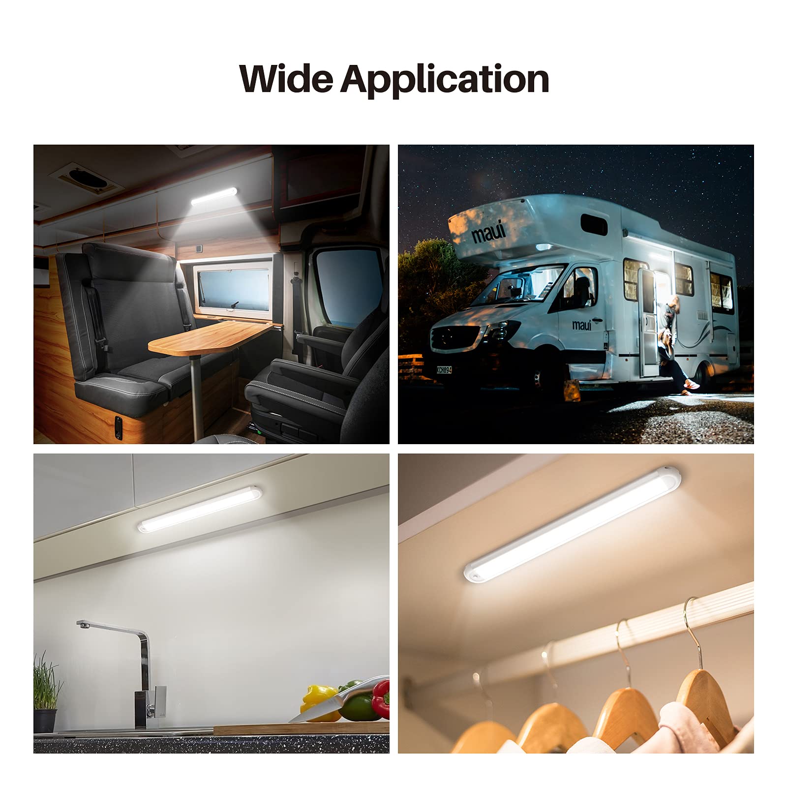 12V Led Interior Light Bar,Ct Capetronix 120Leds 1500Lm 8W Dc 12 Volt Led Strip Lights With On/Off Switch,For Enclosed Cargo Tra