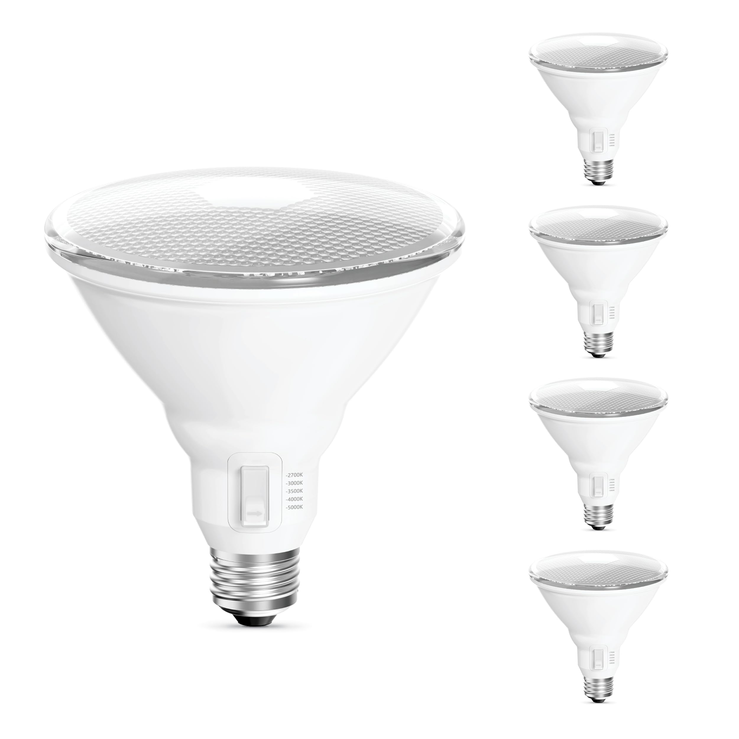 Feit Electric Par38 Motion-Activated Security Led Flood Light Bulb, 100W Equivalent, 1050 Lumens, 5-Color Adjustable White, Non-