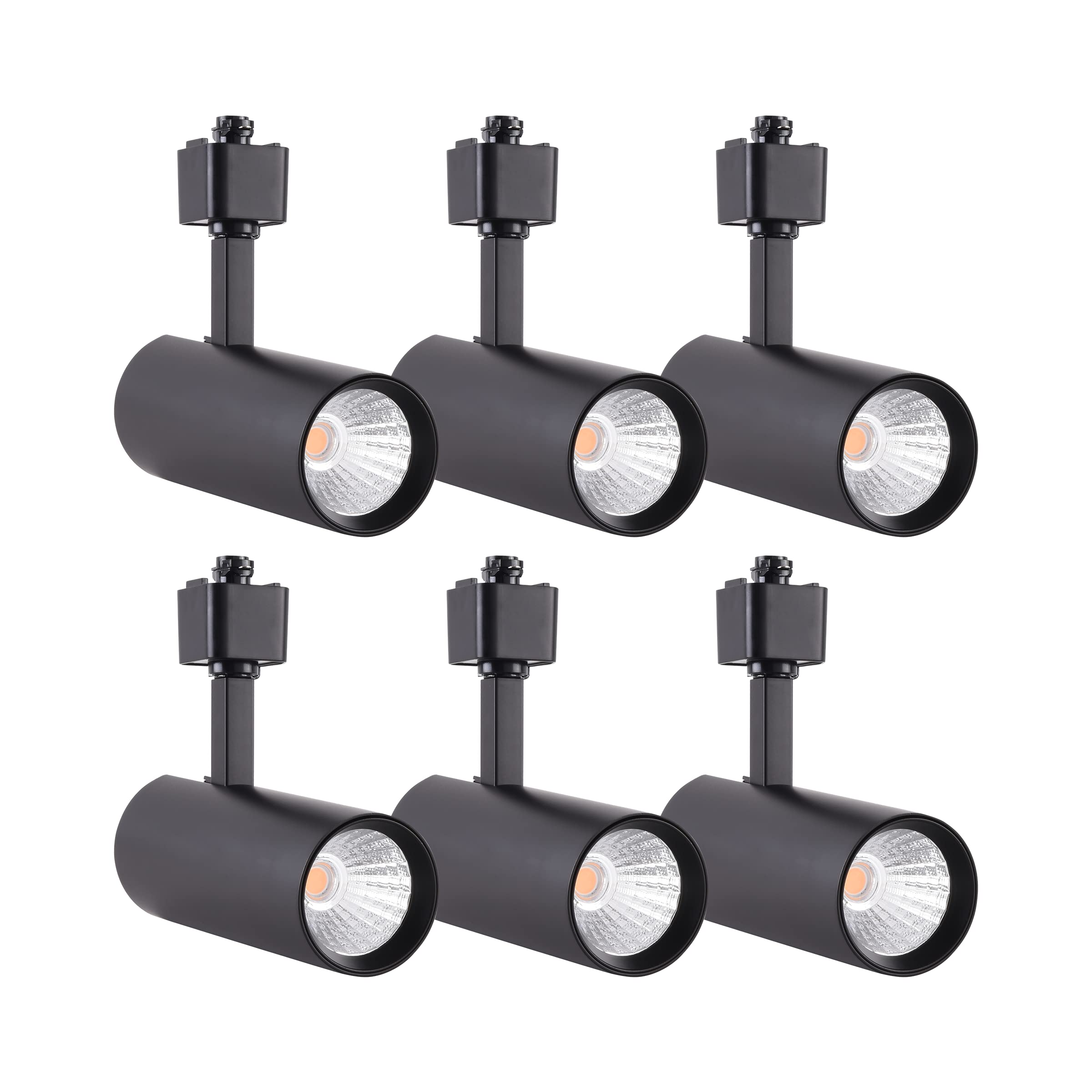 mirrea 16.5W Dimmable LED Track Lighting Heads Compatible with Single Circuit H Type Rail Ceiling Spotlight 90 CRI 24 Black Fini