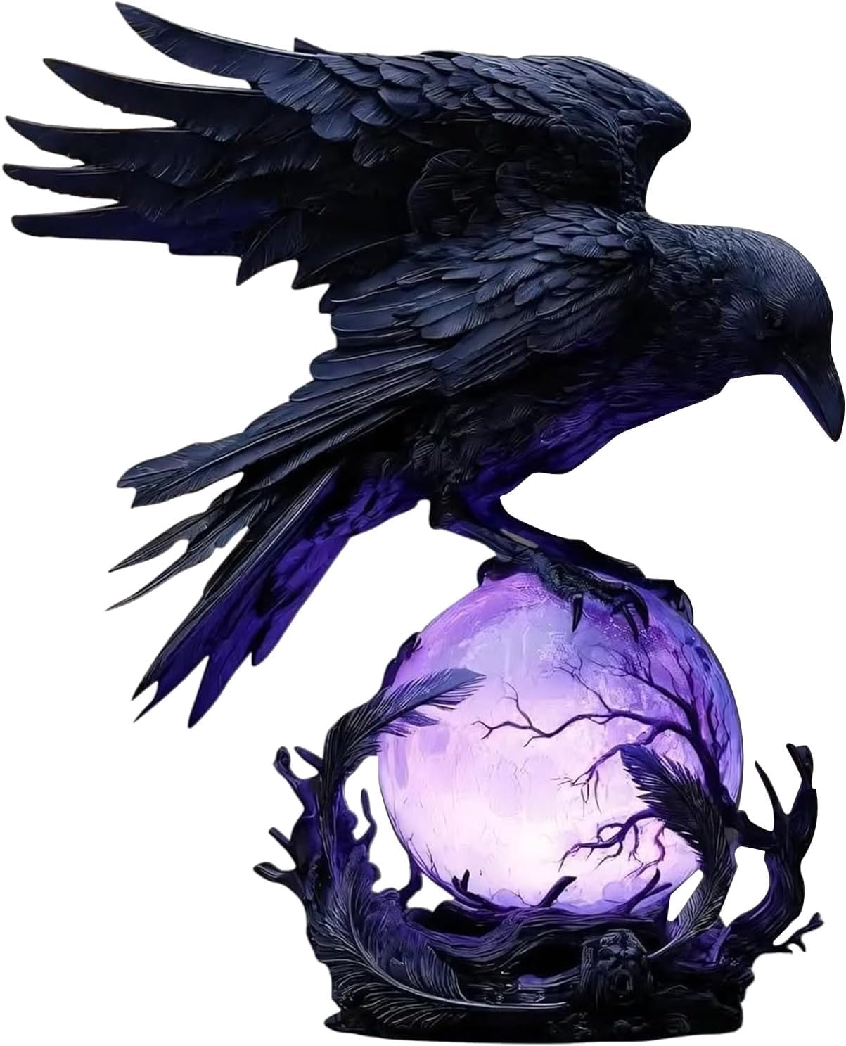 SDIHOIXQ Crow Lamp Raven Table Lamp with Bulb, Bird DeskLamps, Gothic Home Decor Crow Light, Christmas Raven Lamp forBedside Bed