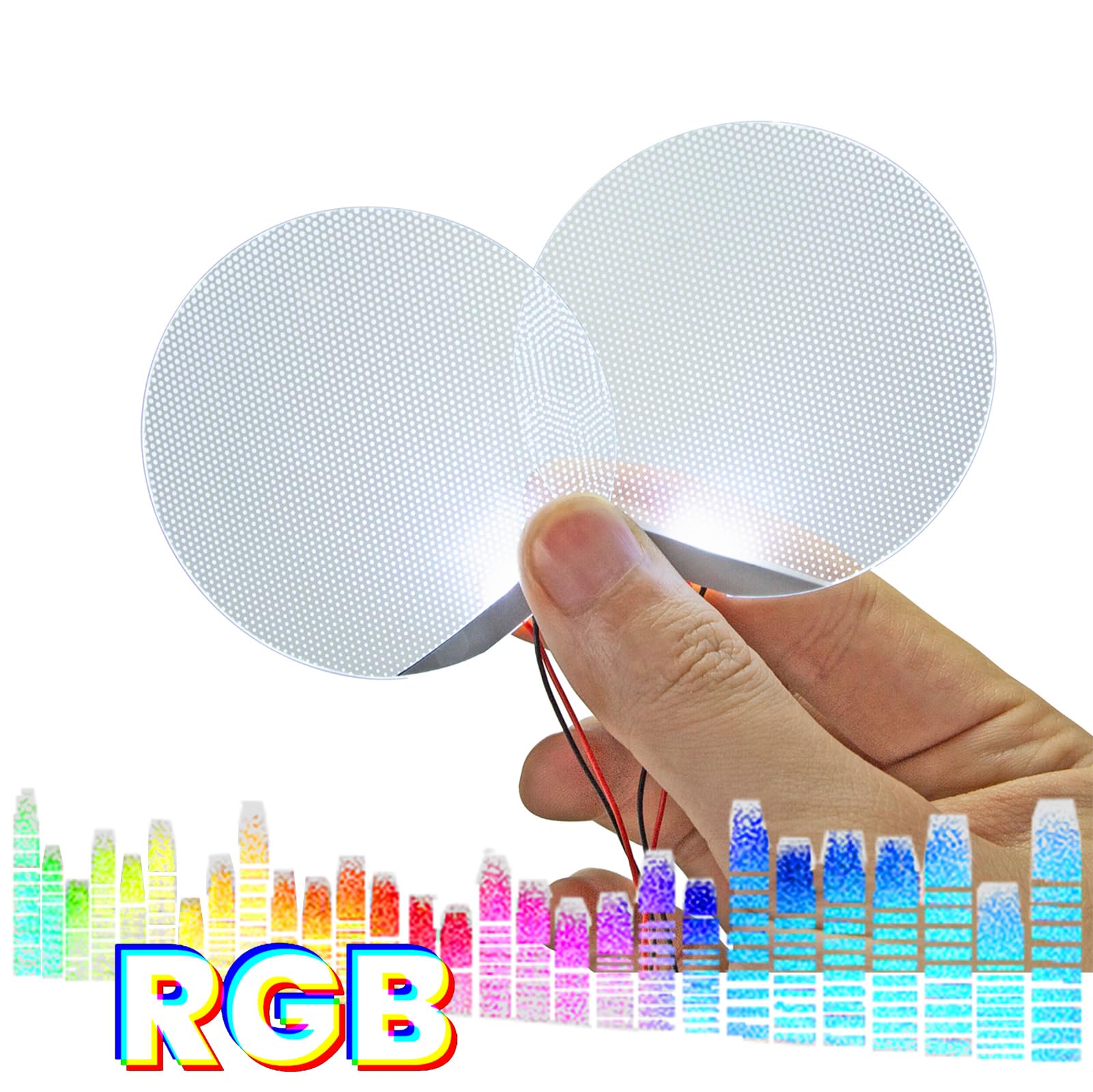 Mlnyitus [ Round Rgb & Dynamic] Rgb Star-Lord Decorations Led Light Flexible Helmet Lights Cosplay Diy Kit Rgb Superhero For Men