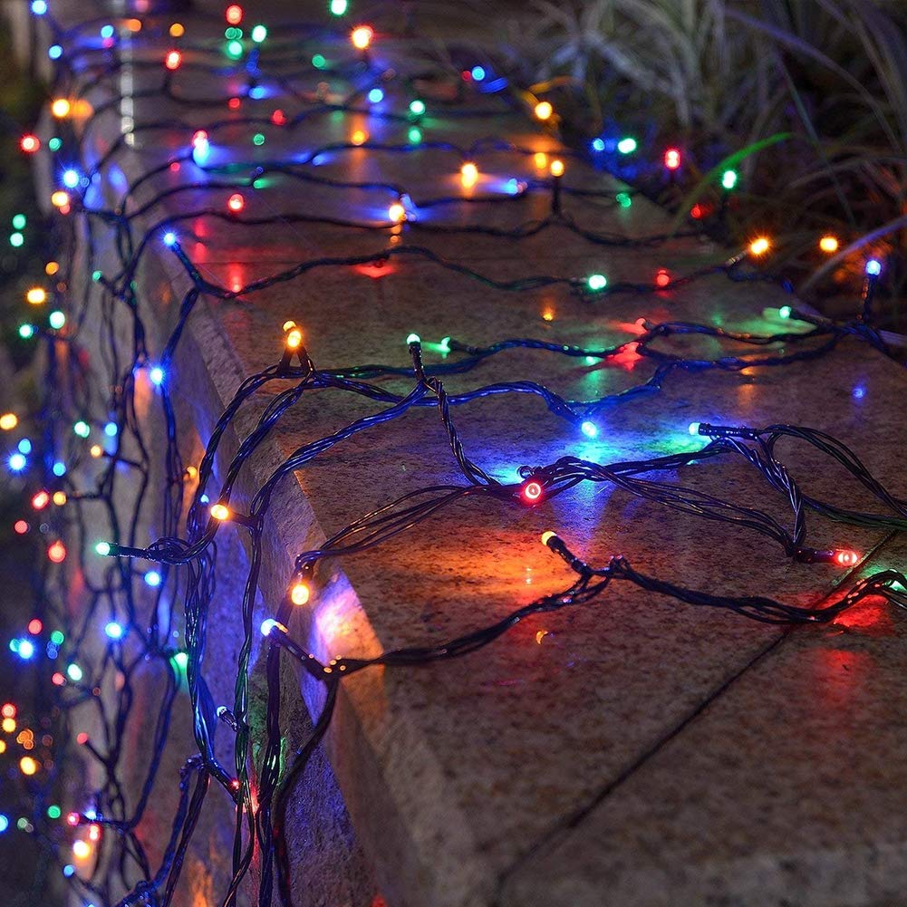 Hopolon Easter String Lights, 33FT 100 LEDs, Waterproof Fairy Lights, 30V UL Power Supply, Multicolor