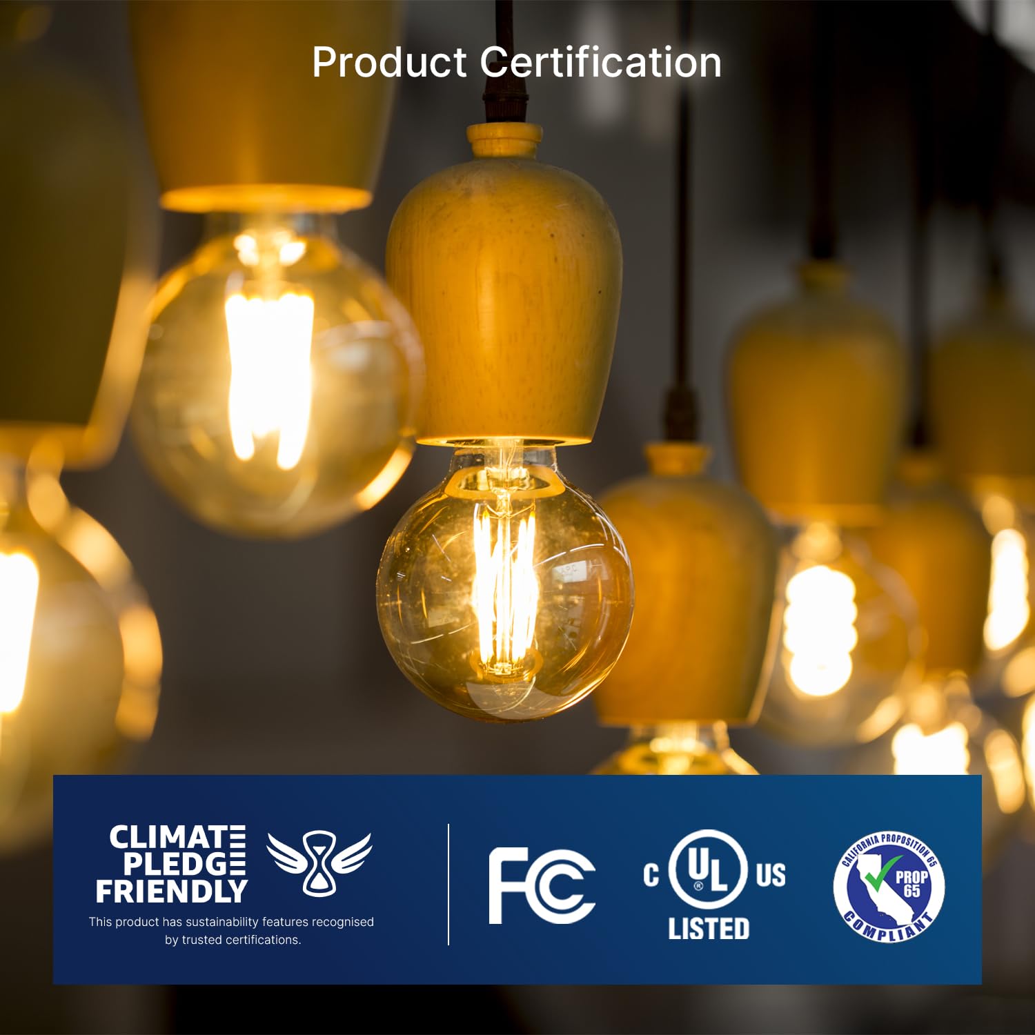 Flsnt G16.5 Dimmable Led Candelabra Bulbs 60W Equivalent, Led E12 Chandelier Light Bulbs, 550Lm, Cri90, 5.5W, Ac 120V, 6 Pack, 2