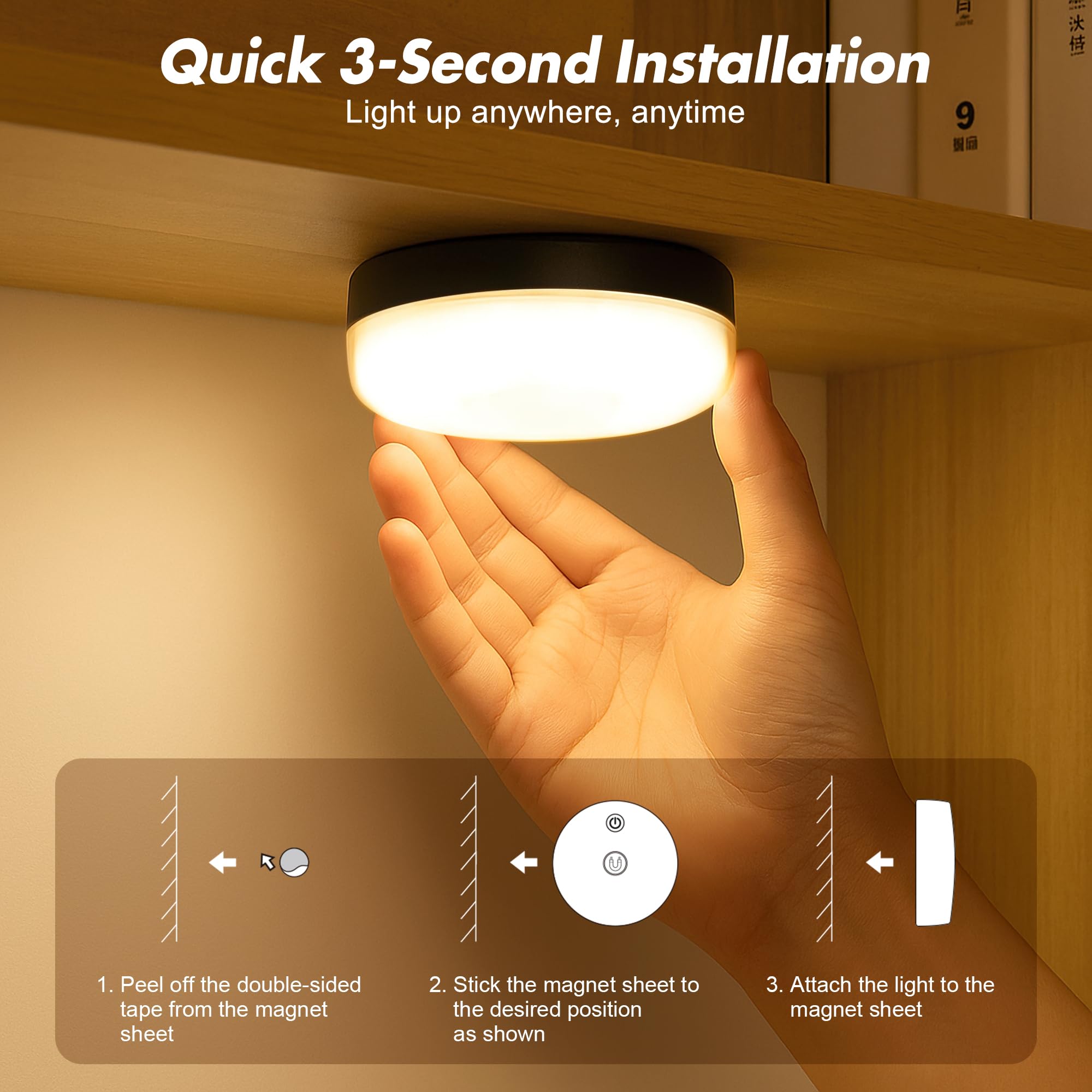 2-Pack Rechargeable Shower Lights For Inside Shower  15 Rgbw Color Changeable Waterproof Lights For Shower With Remote(Dimmable&Timer)  Wireless Led Mood Lighting For Bathroom  Closet  Bedroom  Party