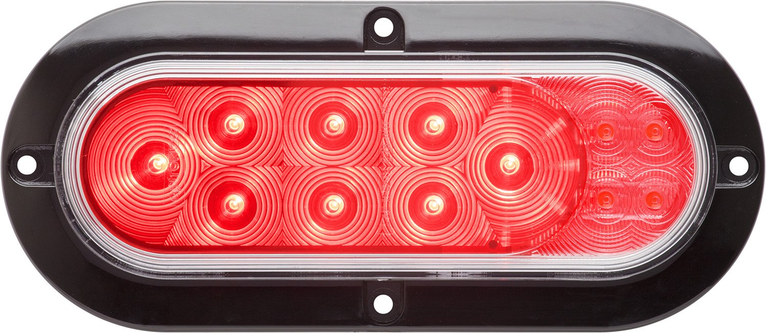 Optronics STL211XRFHB 4" LED Stop/Turn/Tail/Back-Up Light, Red, Polycarbonate