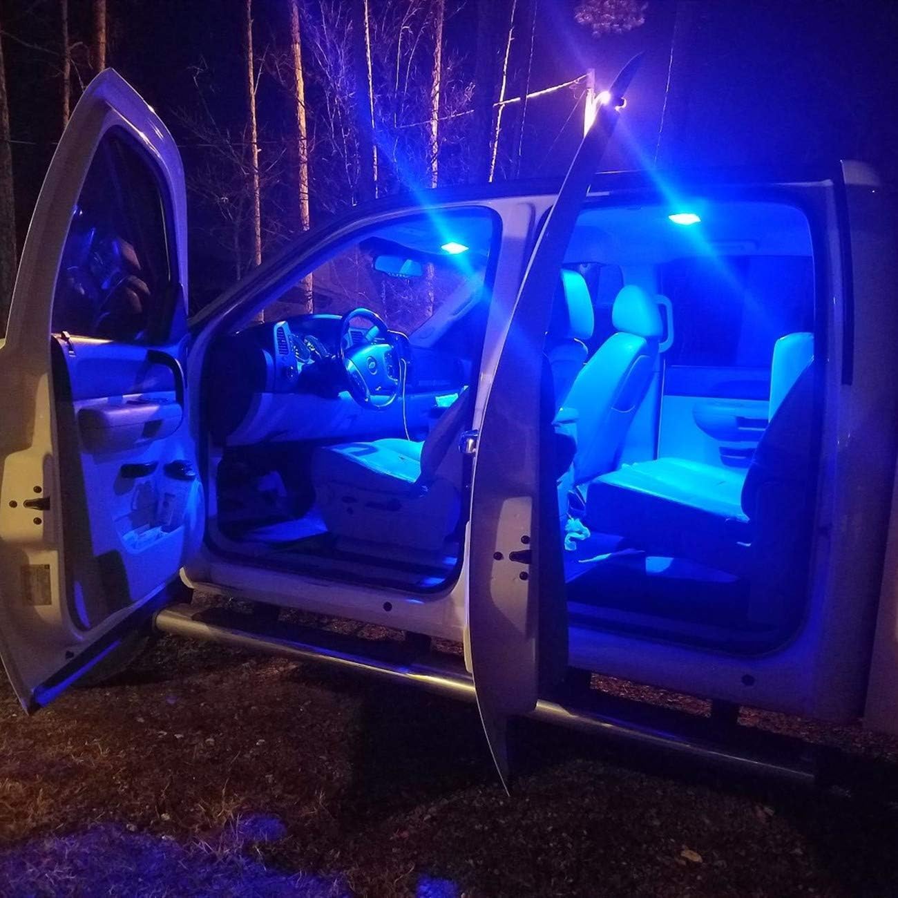 Alla Lighting 41Mm/42Mm 578 211-2 212-2 Led Festoon Bulbs, 10000K Blue Can-Bus Interior Dome, Map, Trunk, Step Courtesy Lights Lamps