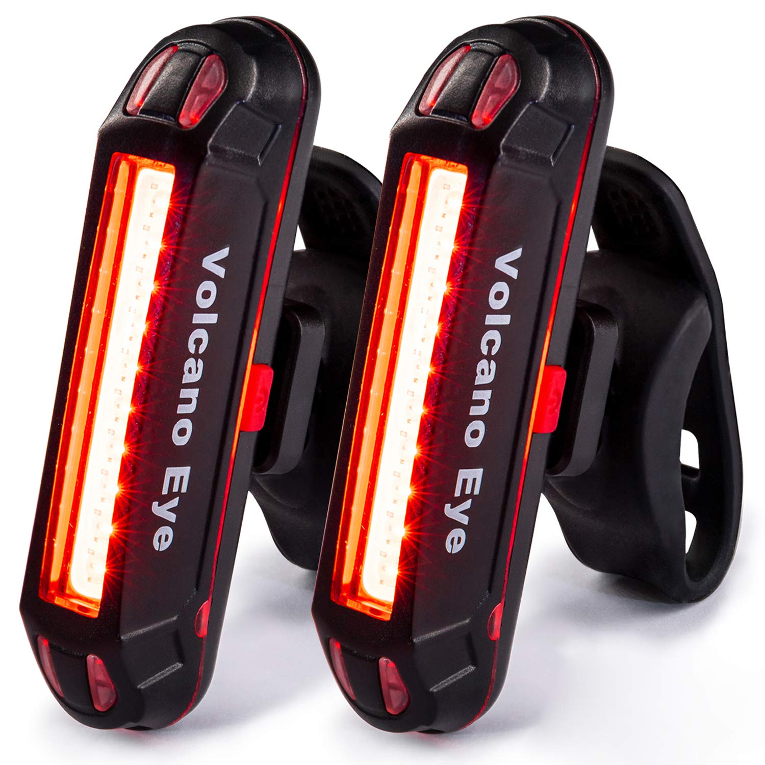 Bike Tail Light (2 Packs), Usb Rechargeable Led Bicycle Rear Light, Ultra Bright Waterproof Bike Light For Cycling Safety, Red/Green/Blue 7 Light Modes Fits On Any Road Or Mountain Bike