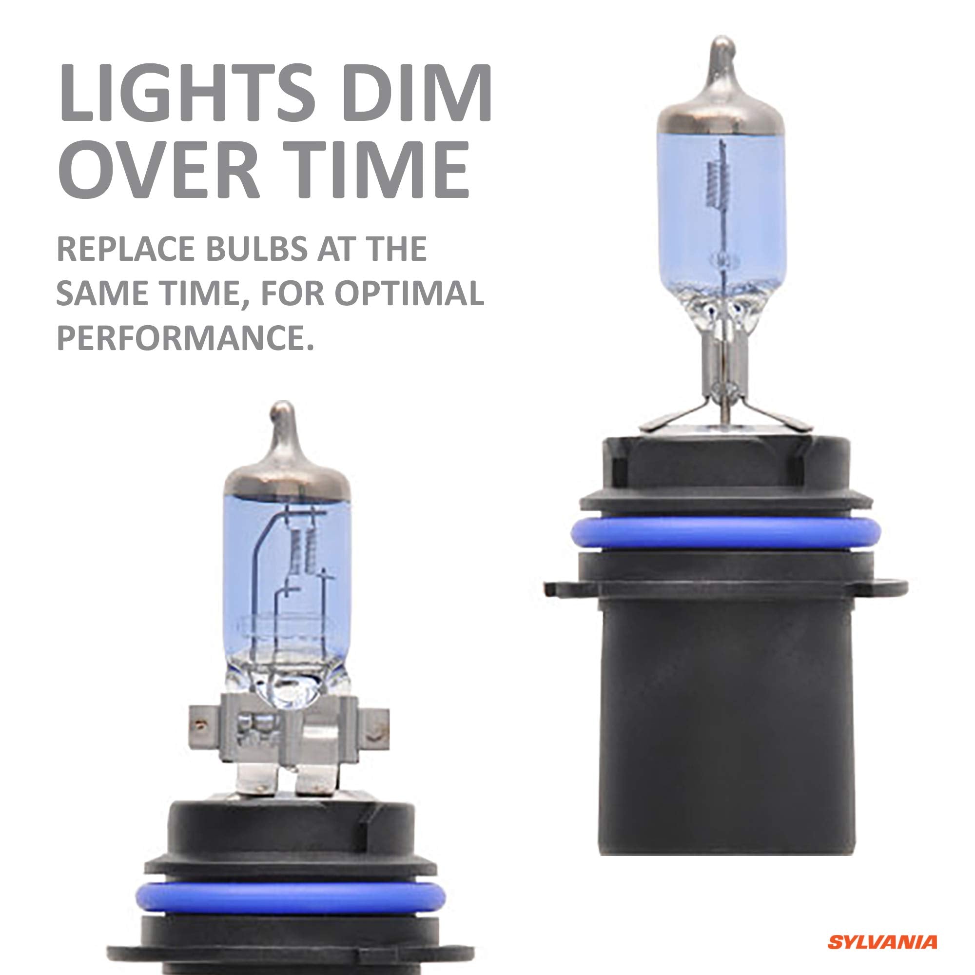 SYLVANIA - 9007 (HB5) SilverStar zXe High Performance Halogen Headlight Bulb - Bright White Light Output, HID Attitude, Xenon Fu