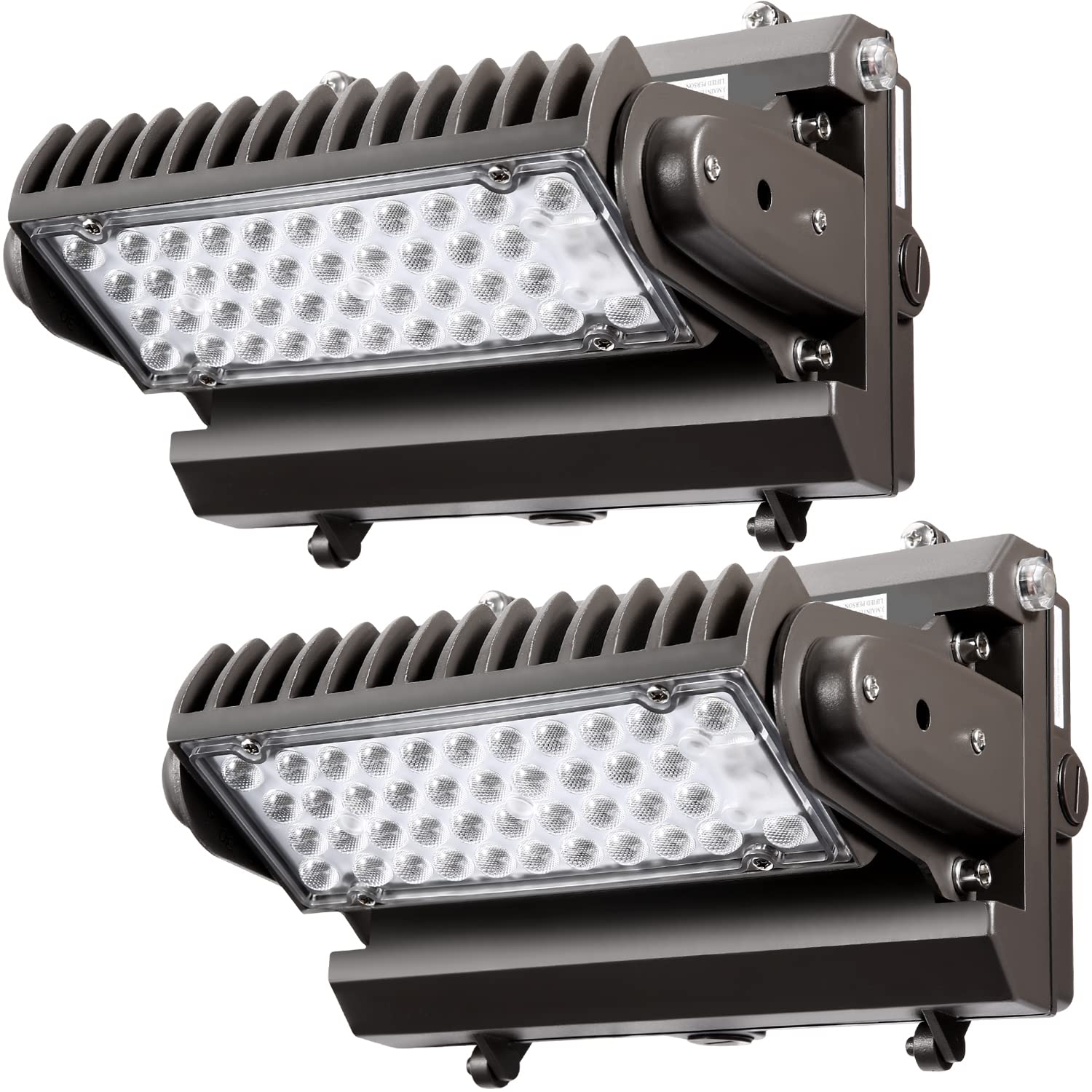 ECCFUTLL Dusk to Dawn 80W LED Wall Pack Light 11200LM 5000K Brown Model RWP80W2