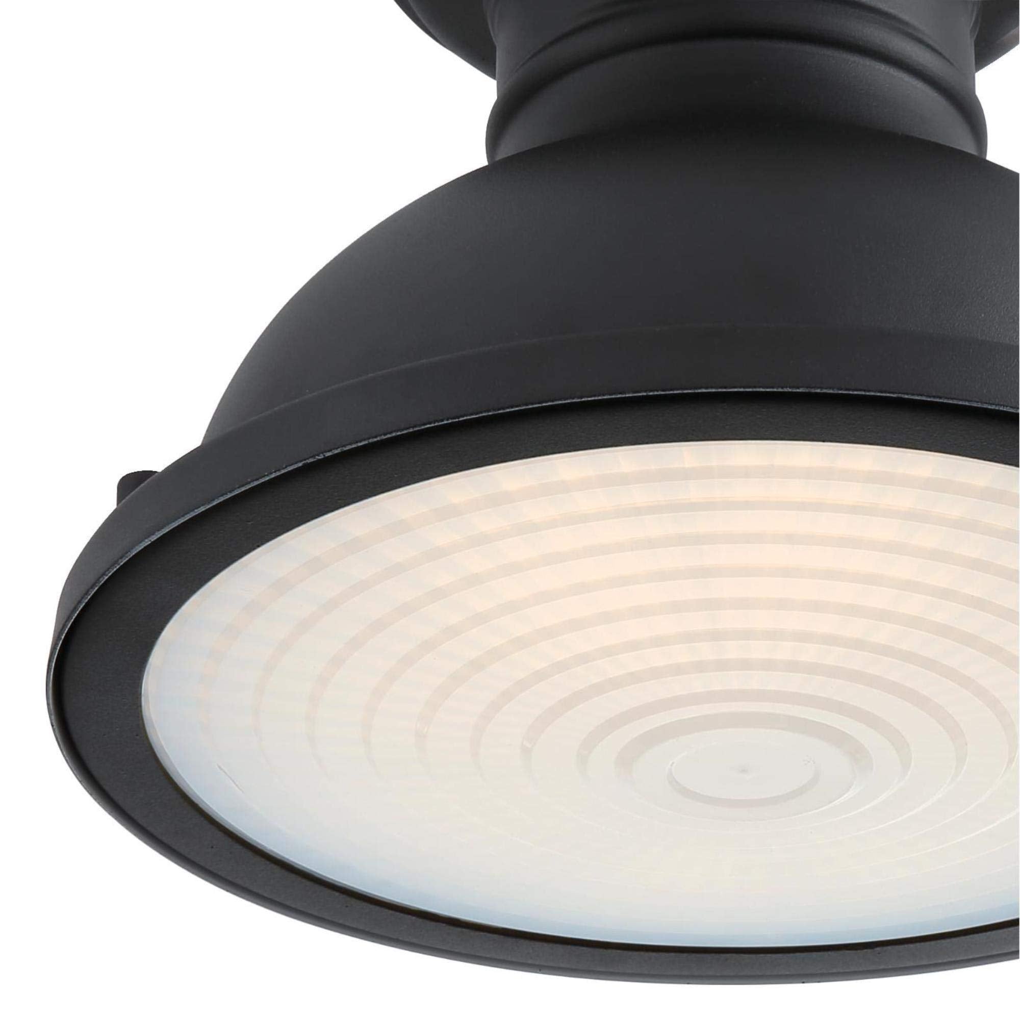 Westinghouse Orson Outdoor Ceiling Light, One-Light, Vintage-Style, Metal, 9 Inch, Textured Black Finish, Model 6113200