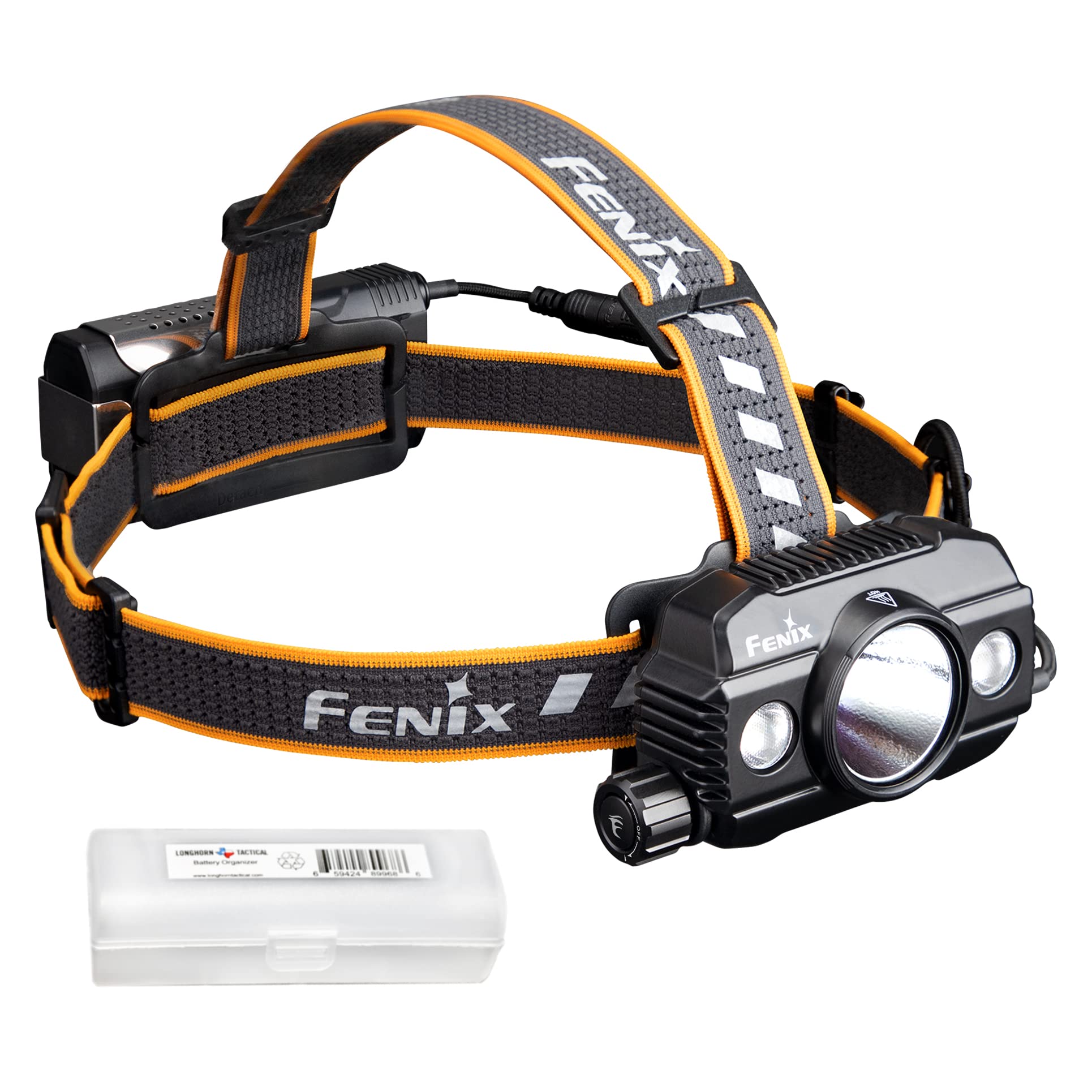 Fenix HP30R v2.0 Headlamp, 3000 Lumen, Rechargeable, Aluminum, Black