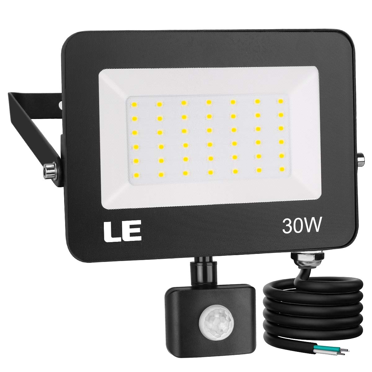 Lepro 30W LED Security Light, Motion Sensor, Waterproof, 2800lm, Daylight White 5000K, Model 340005-DW-US