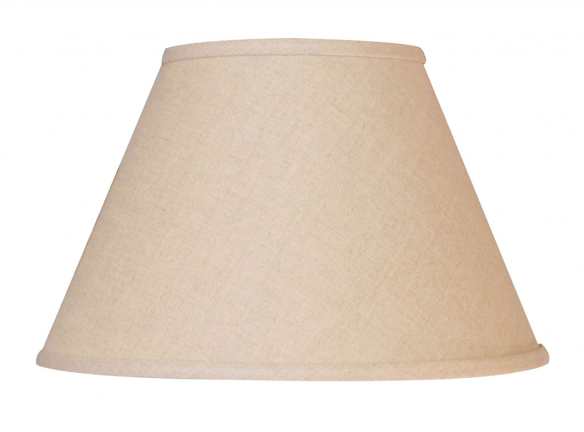 Homeroots 470241 12 In. White Premium Empire Slanted Linen Lampshade White