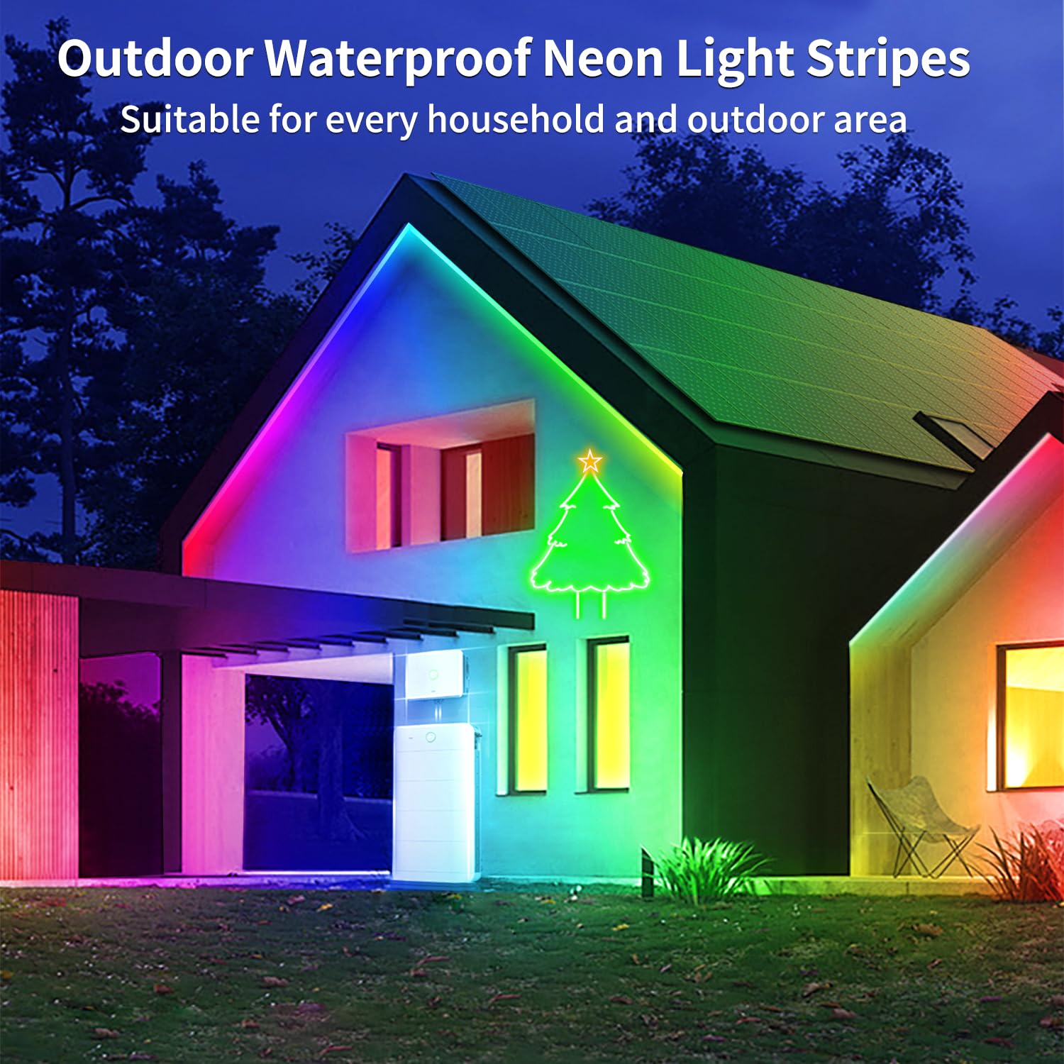 segrass LED Strip Lights 66FT, RGB Color Changing, Waterproof, Music Sync, Remote Control, Model: segrass-nh66ft06