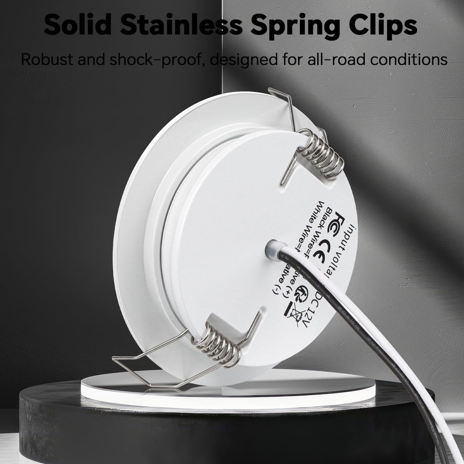 acegoo RV 2.75 Recessed LED Ceiling Light 12V Ultra-Thin Puck Light, Dimmable RV Lights Interior for Camper Van Truck Motorhome