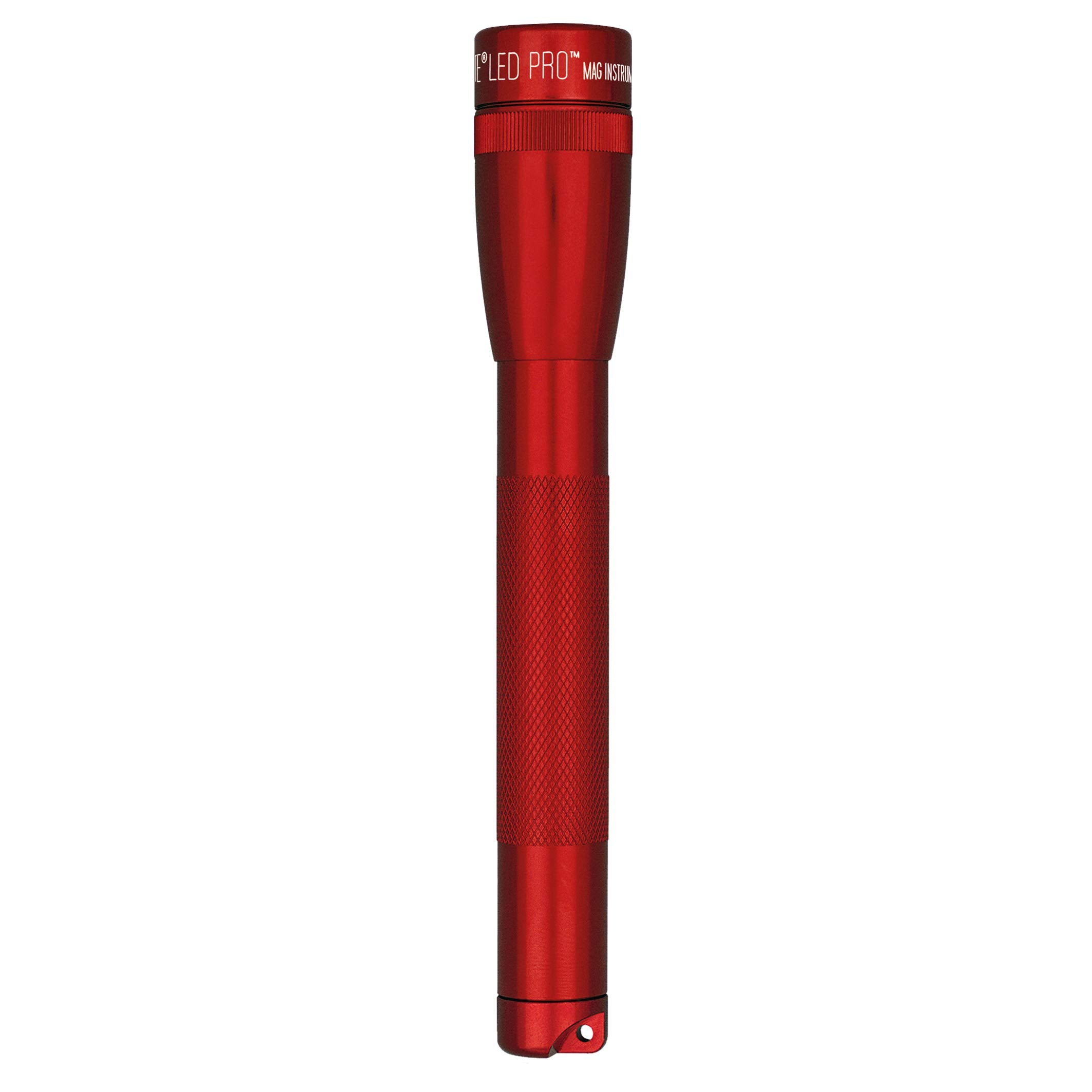 MagLite Mini LED Pro Flashlight - 332-Lumen, Red, Model 155-000-027, Durable Plastic