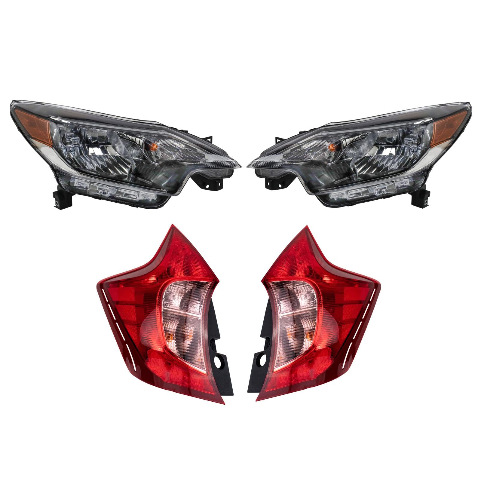 Trq Lighting Kit Ni2502257 Ni2503257 Ni2800200 Ni2801200 Compatible With 2017-2019 Nissan Versa Note
