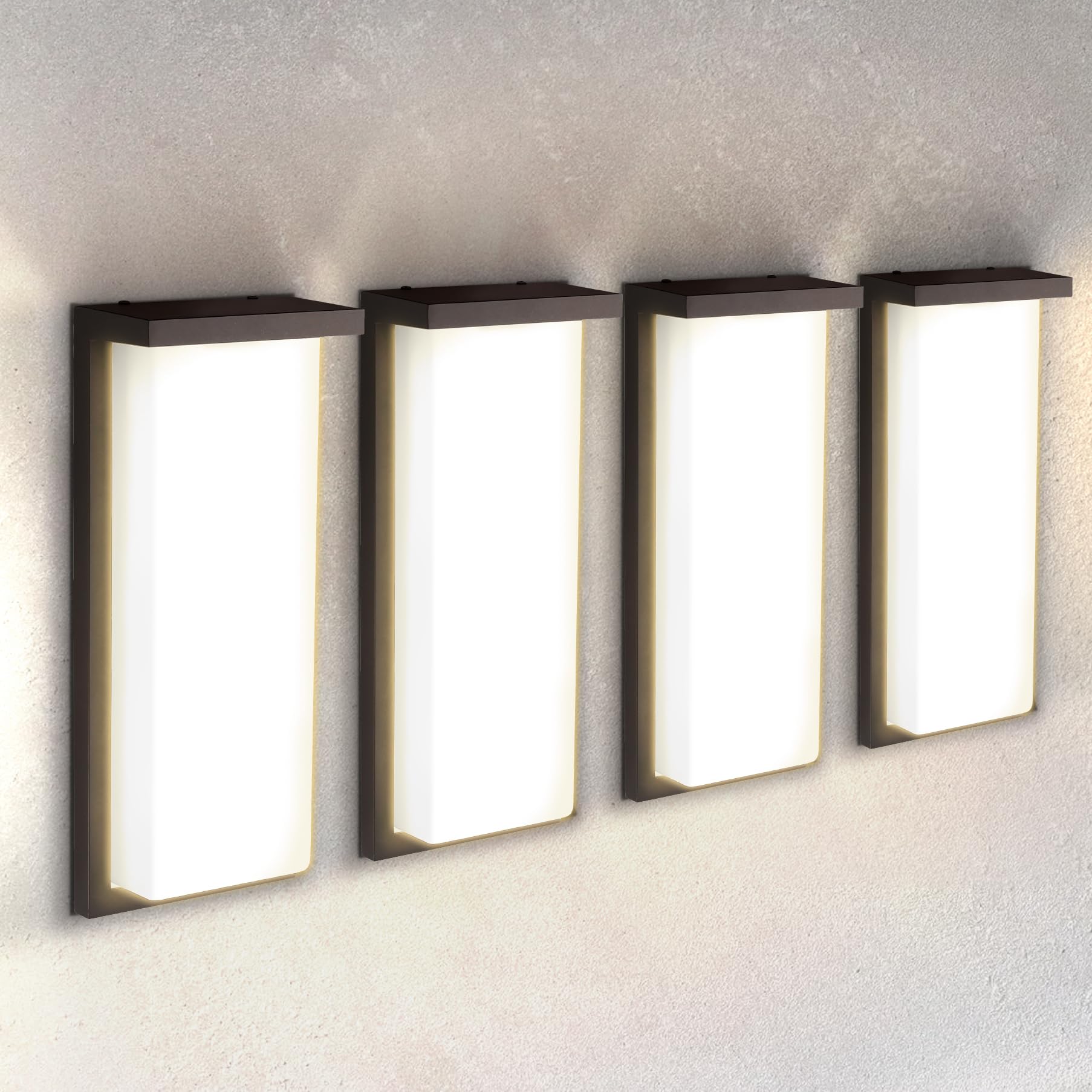 ASD LED 14'' Outdoor Wall Light, Front Door House Sconce | 3CCT, Dimmable, Waterproof, ETL Listed | 20W 1900LM 3000-5000K 120V |