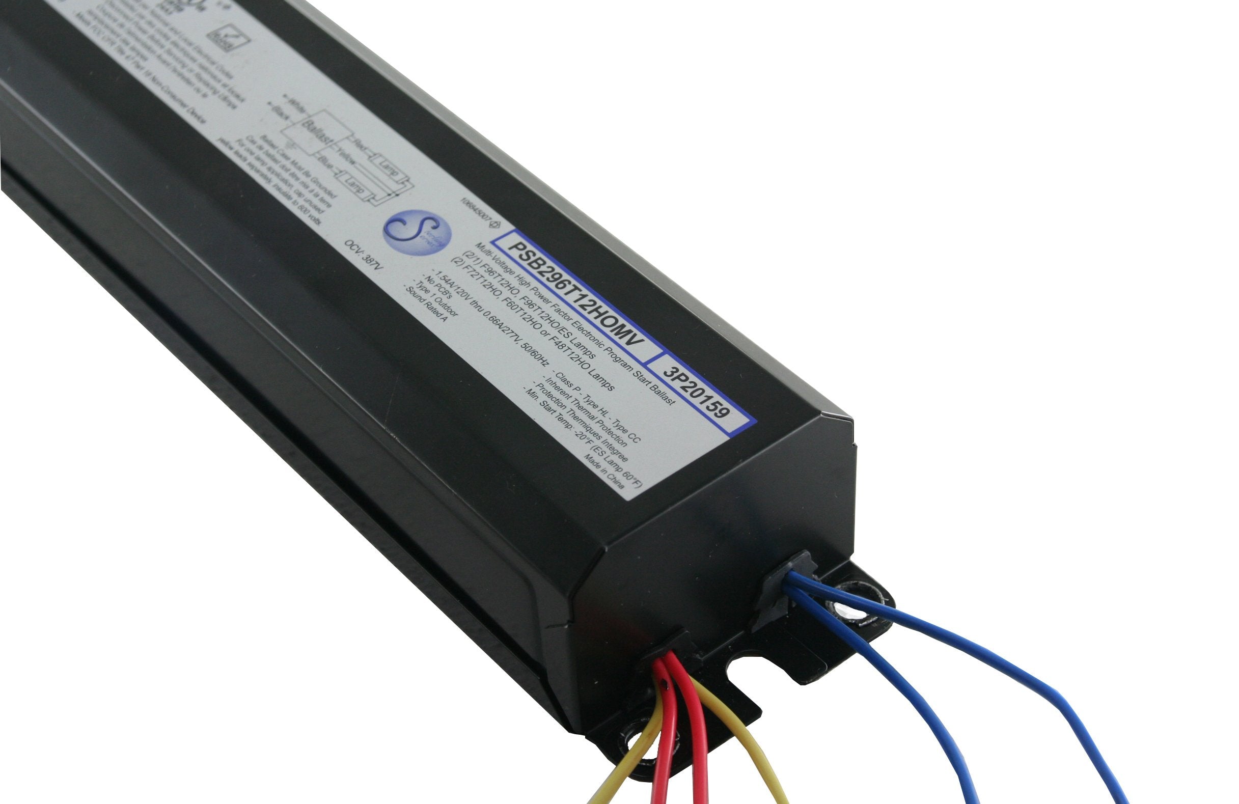 Robertson 3P20159 Psb296T12Homv Fluorescent Eballast For 2 F96T12/Ho Linear Lamps, Program Start, 120-277Vac, 50-60Hz, Normal Ballast Factor, Hpf, (Successor To Rsd296T12Homvip)