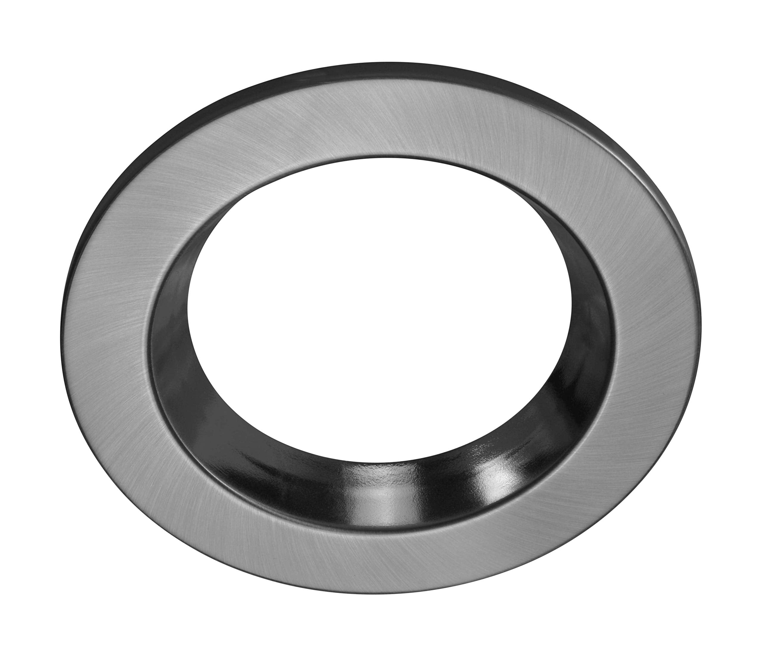 NICOR Lighting DLR4-5-TR-NK LED Downlight Faceplates, Nickel
