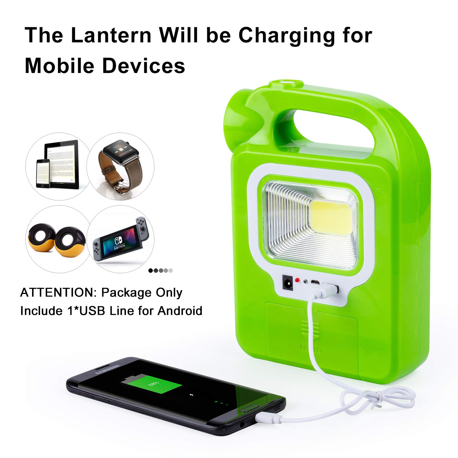 4 Pack Solar Lantern Camping Essentials Accessories Lights, Rechargeable LED Flashlight, Tent Lights for Emergency, Hurricane, S