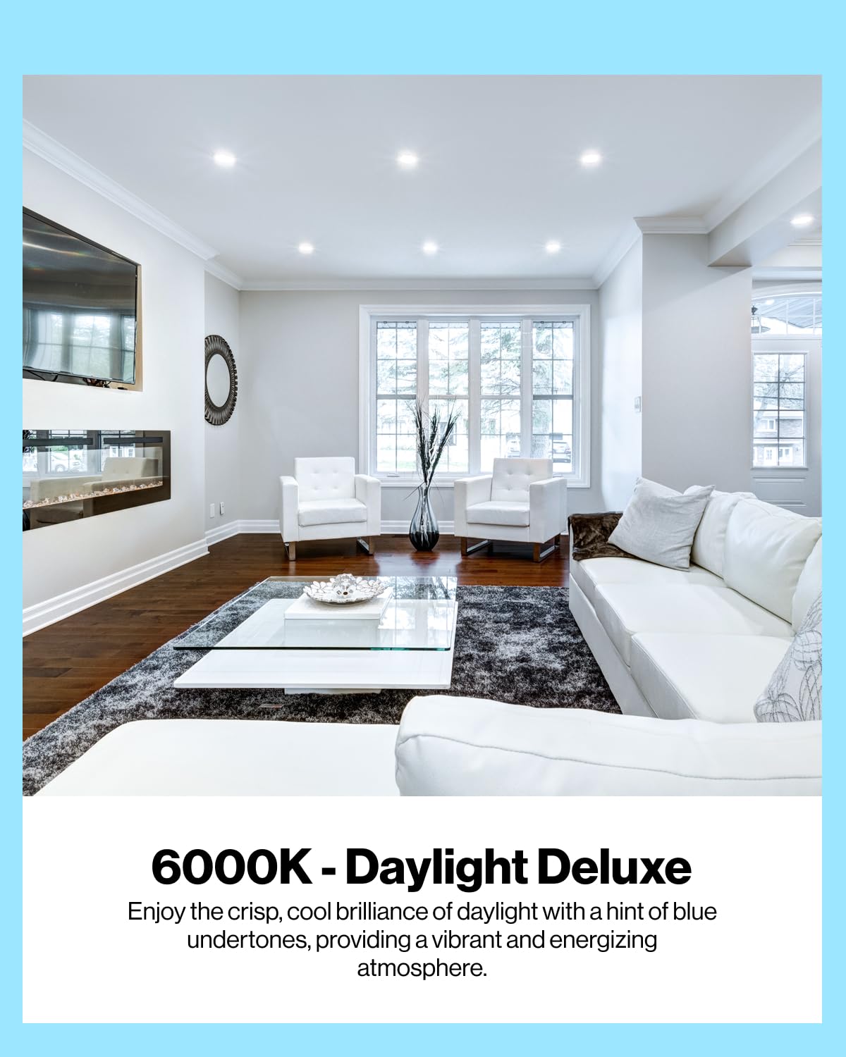 Sunco Lighting BR40 LED Bulbs, Dimmable 6000K Daylight, 100W Equivalent, 1400 LM, E26 Base, 8 Pack - Flicker-Free Indoor