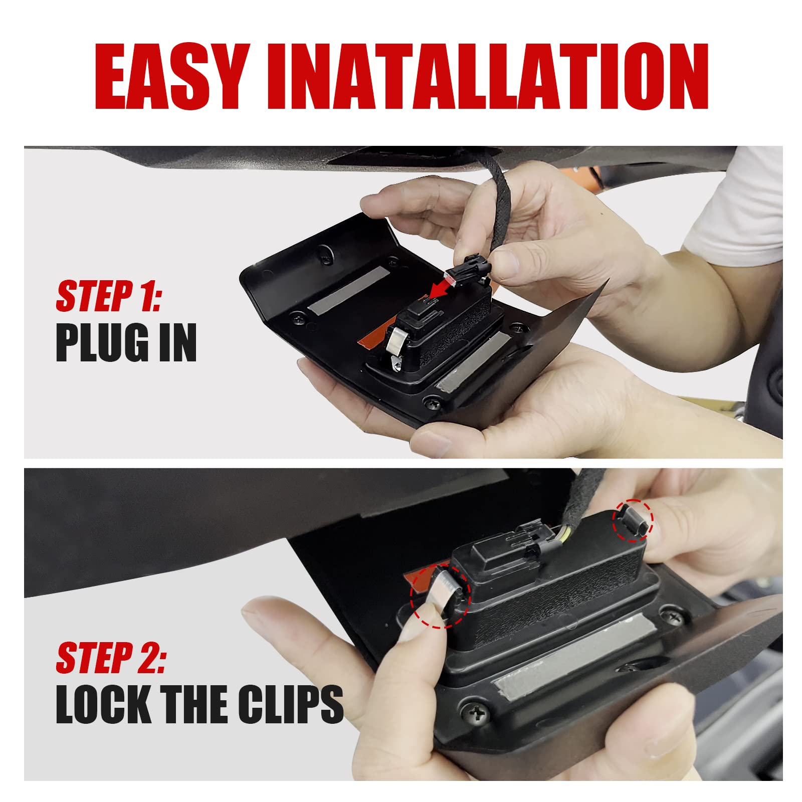 Mabett Rear Ceiling Lights Compatible With Ford Bronco 2021 2022 2023 2024, Reading Lights Fit Bronco Accessories 4-Door, Touch Switch Led Roof Lamp Trunk Cargo Area(Not Fit 2 Door)