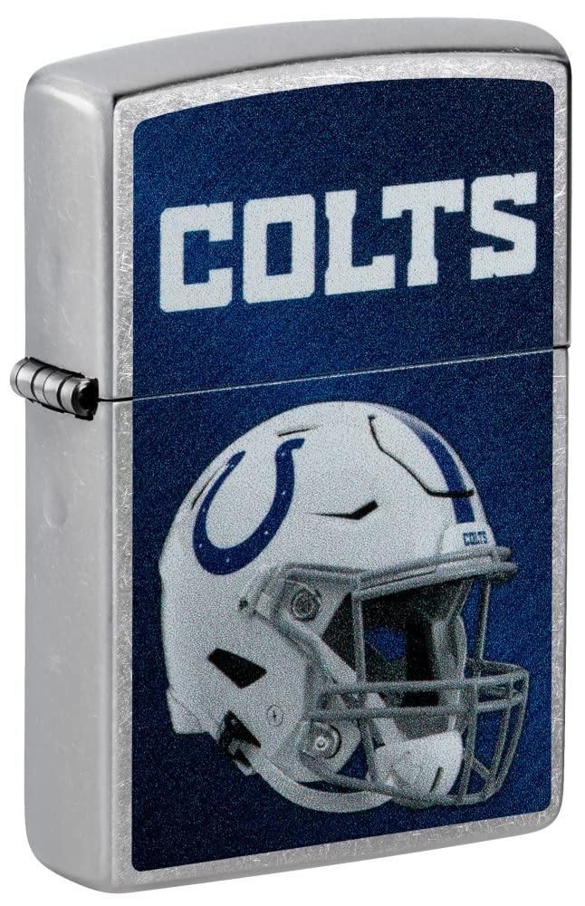 Zippo Nfl Indianapolis Colts Helmet Street Chrome Pocket Lighter