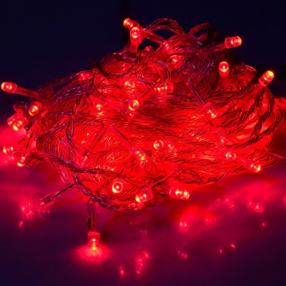 Super Z Outlet 30 Mini Bulb Led Battery Operated Fairy String Lights In Red For Valentines Day, Romantic Wedding, Home Decoration Room Lighting, Christmas, Crafts (158&quot; Inch Long String)