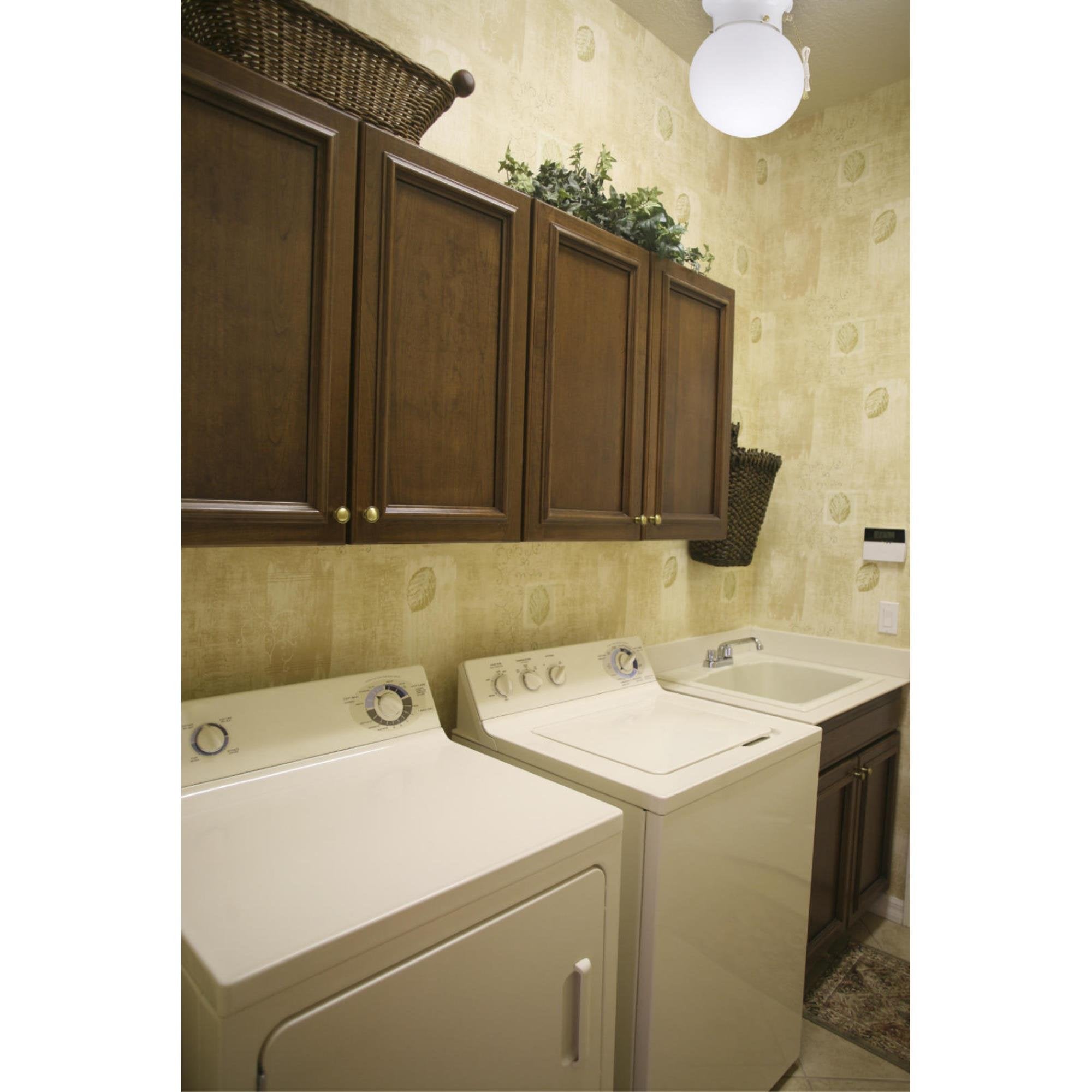 Westinghouse One-Light Flush-Mount Ceiling Light, 1 Count, Plastic, Model 66680, White with Pull Chain