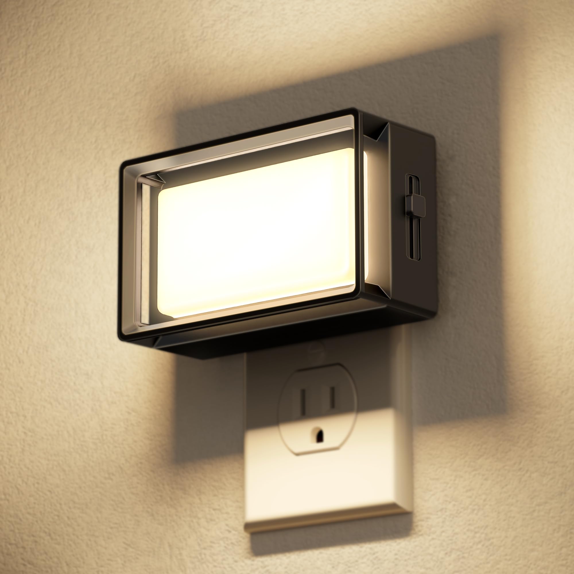 Doresshop Led Night Lights Plug Into Wall, Plug In Bright Nightlight, 0-150Lm,2 Watt Brightness Adjustable Dimmable Night Light,