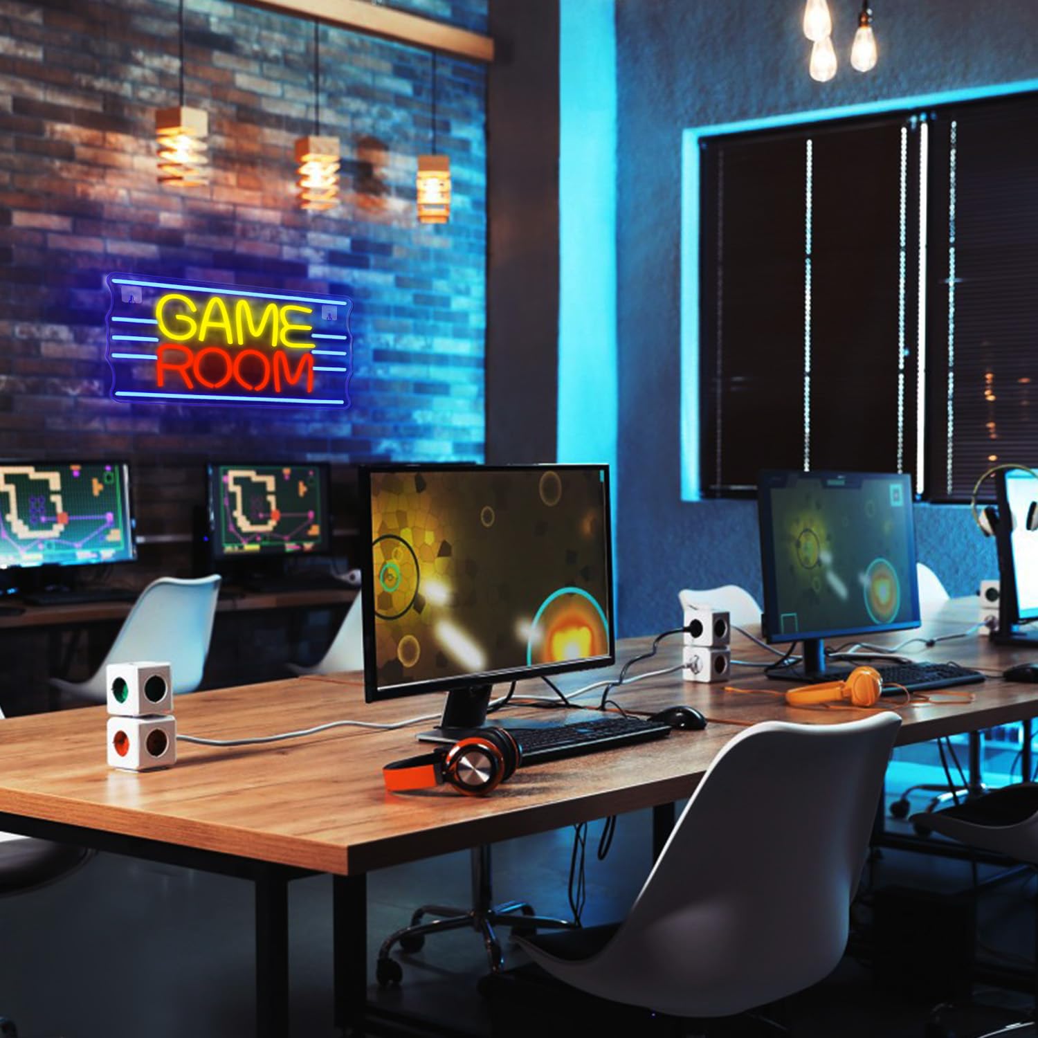 Lucunstar Game Room Neon Sign For Wall Decor Neon Lights With Dimmable Switches Gaming Room Led Lights Club Bedroom Gift For Tee