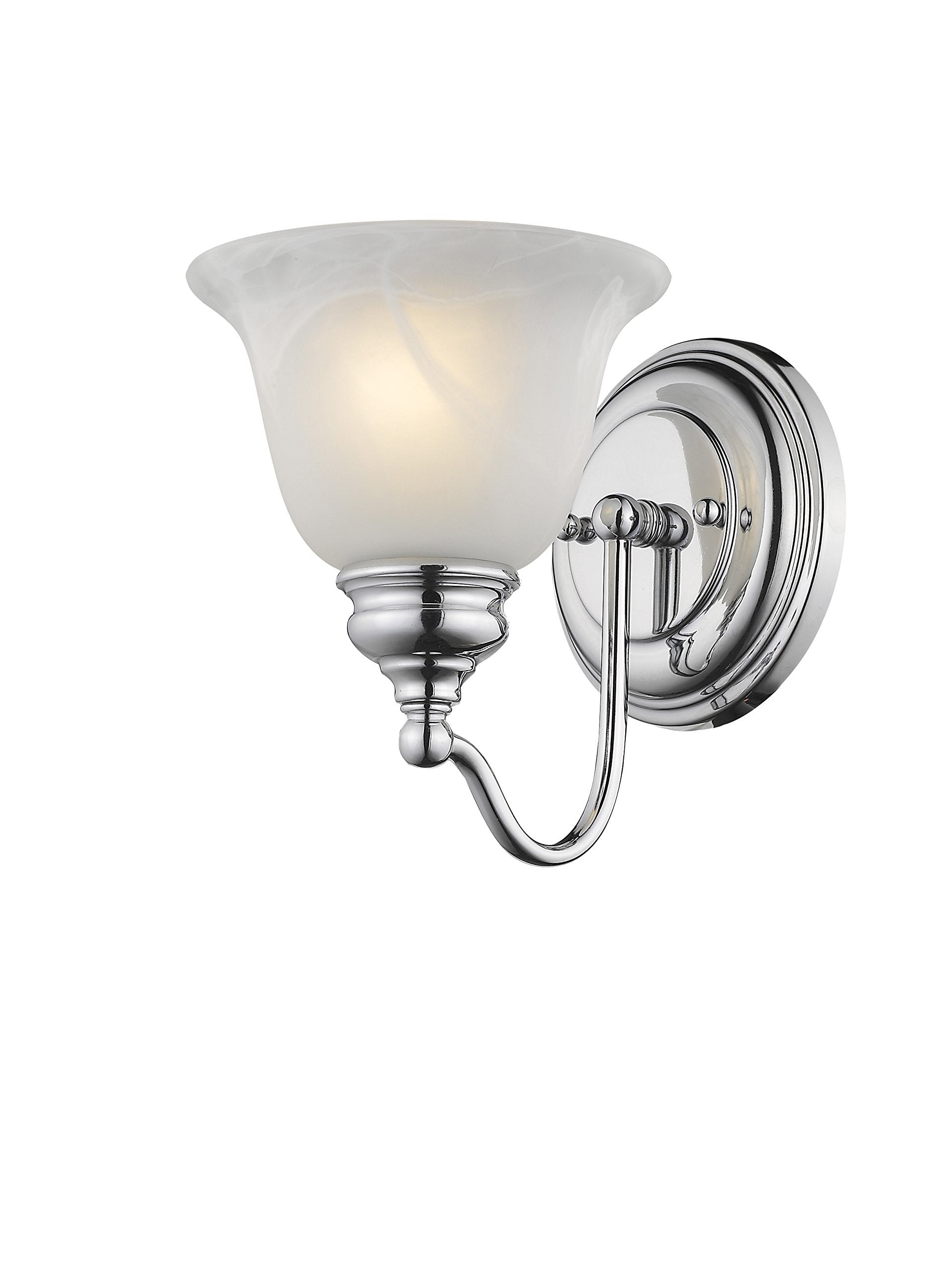 Livex Es  Bath Light, Polished Chrome, Alloy Steel, 6.25 x 8 x 7.5, Model 1351-05