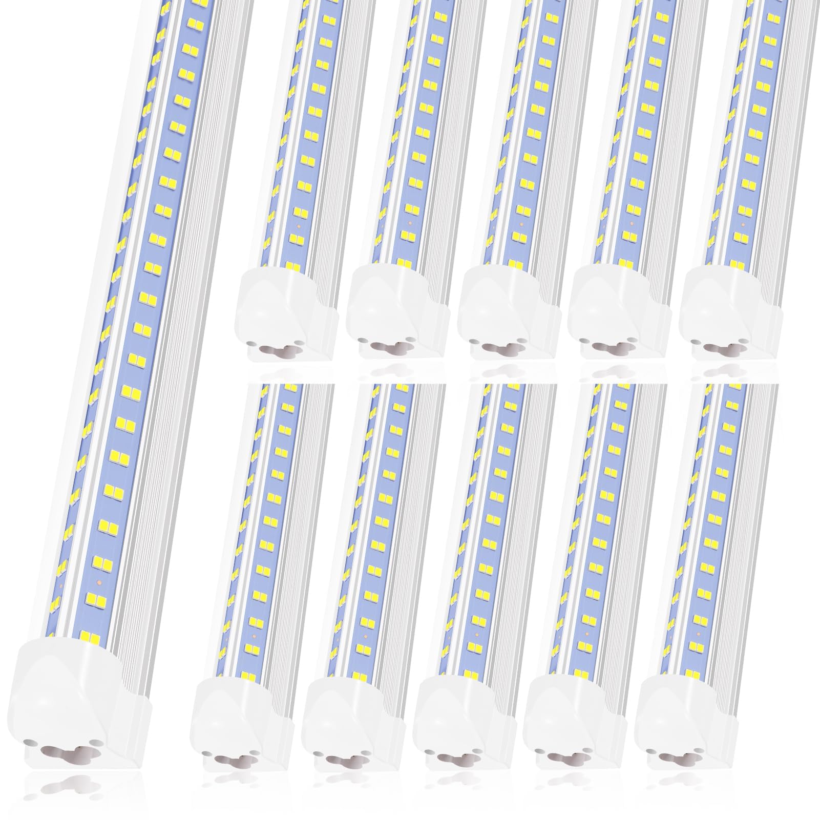 LED Shop Lights For Workshop 4FT 50W 6500K - Led Lights 110V Linkable Integrated V-Shape for Garage, Warehouse, Workbench - 4ft 