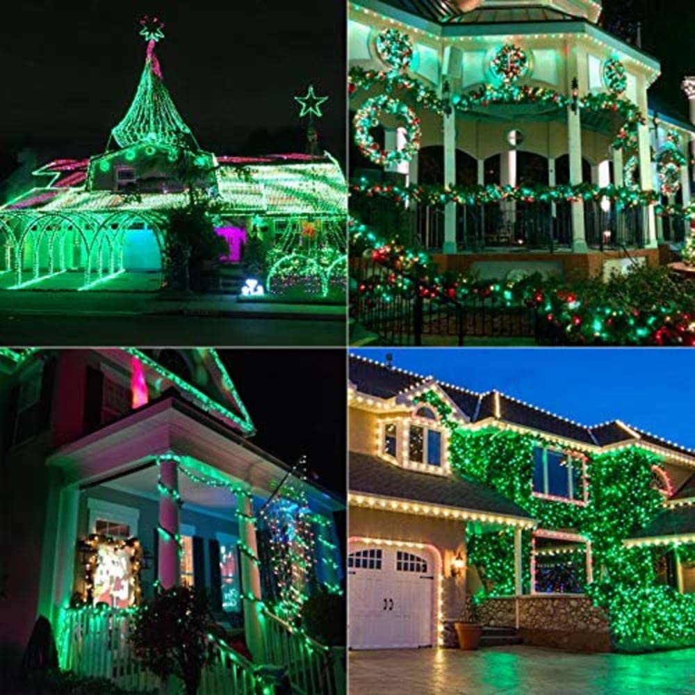 BHCLIGHT 66Ft 200 LED Fairy Lights, Waterproof, Remote, 8 Modes, Green, Model MLS-D4.5V1.35WUC-O