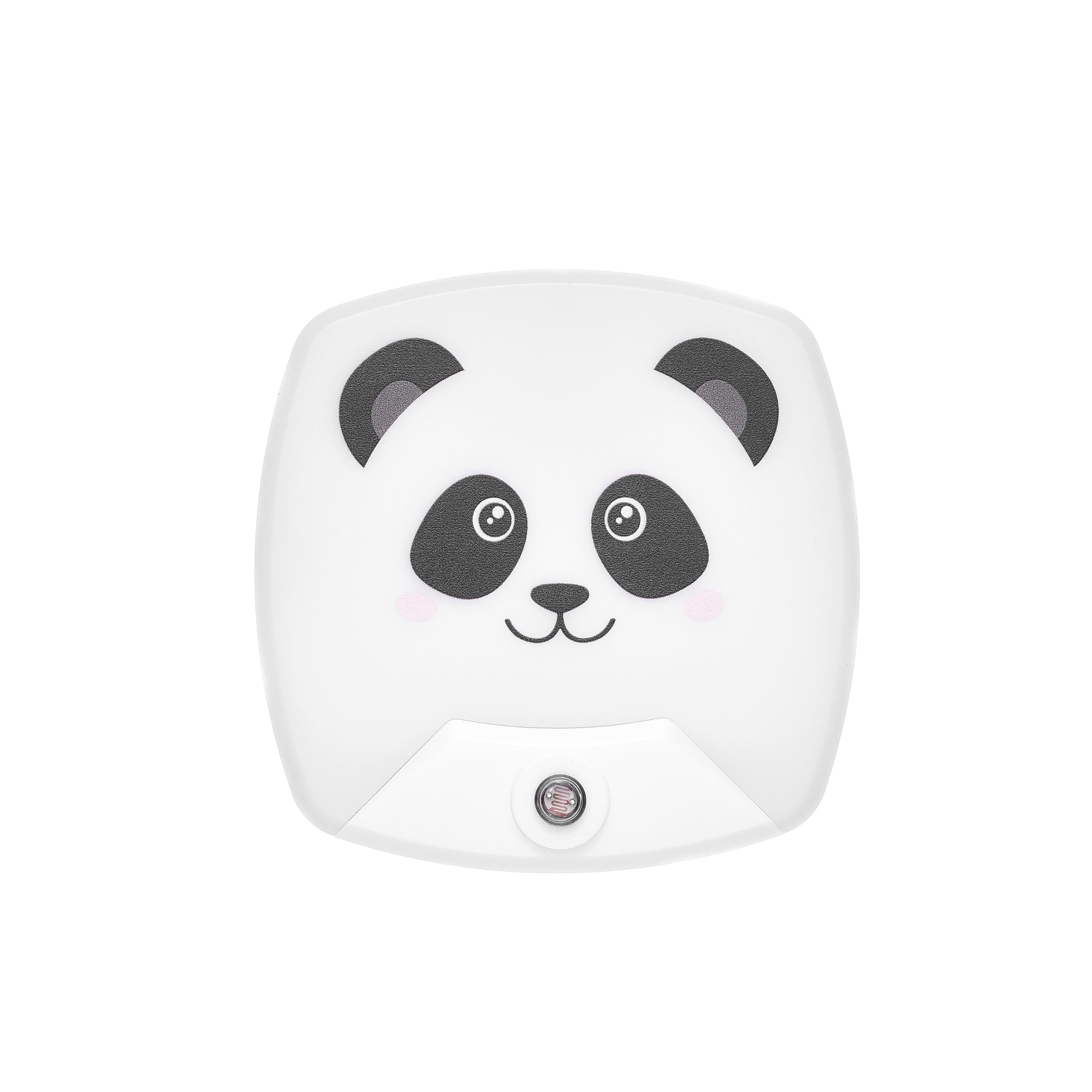 2 Pack - Cartoon Panda LED Plug-in Night Light for Kids - Wall Lamp Take Good Care Children Sleep Light Sensor Auto Controlled N