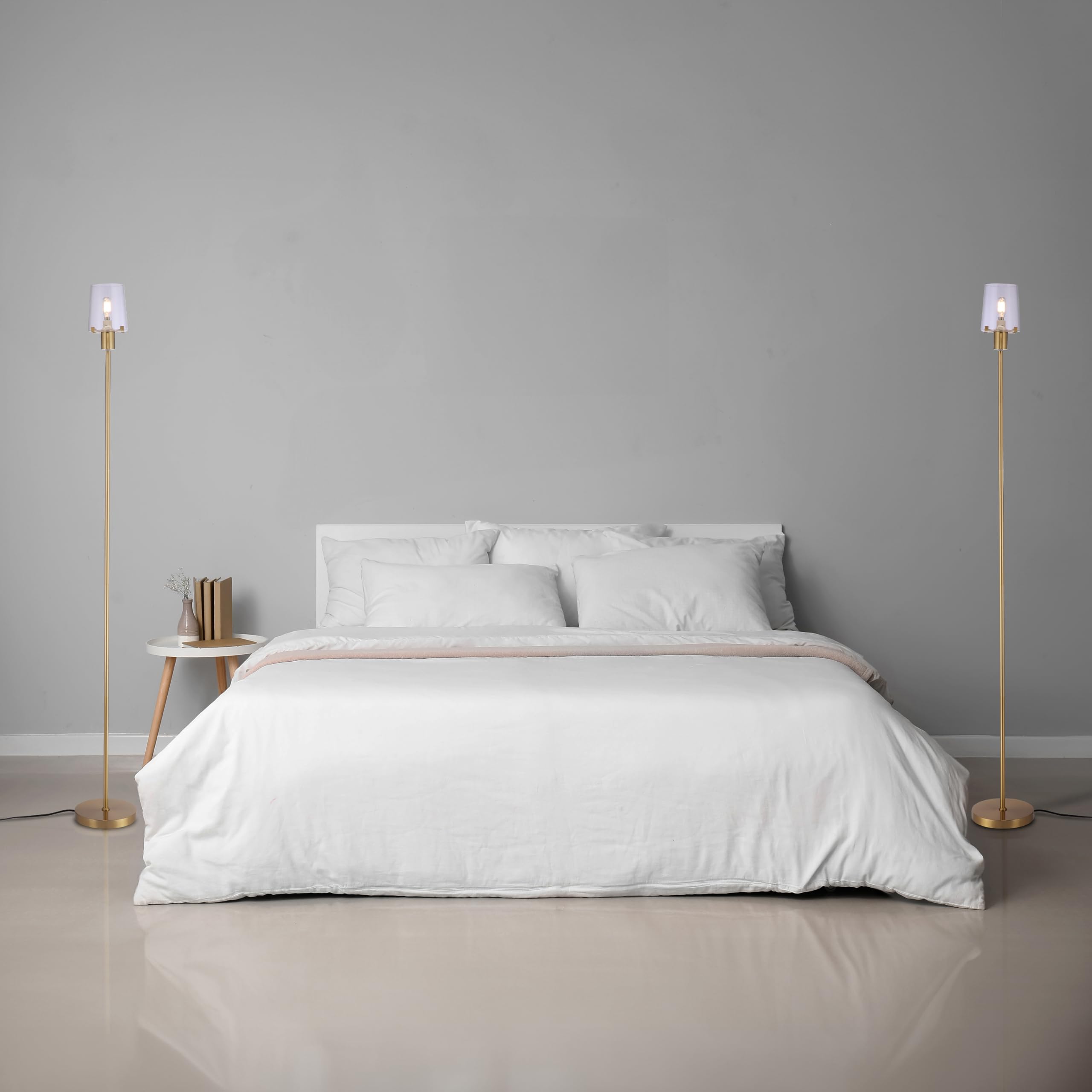 OBright Dimmable LED Floor Lamp, 66.5-Inch, Metal, Black, Touch-Controlled, Model OB-FL29G