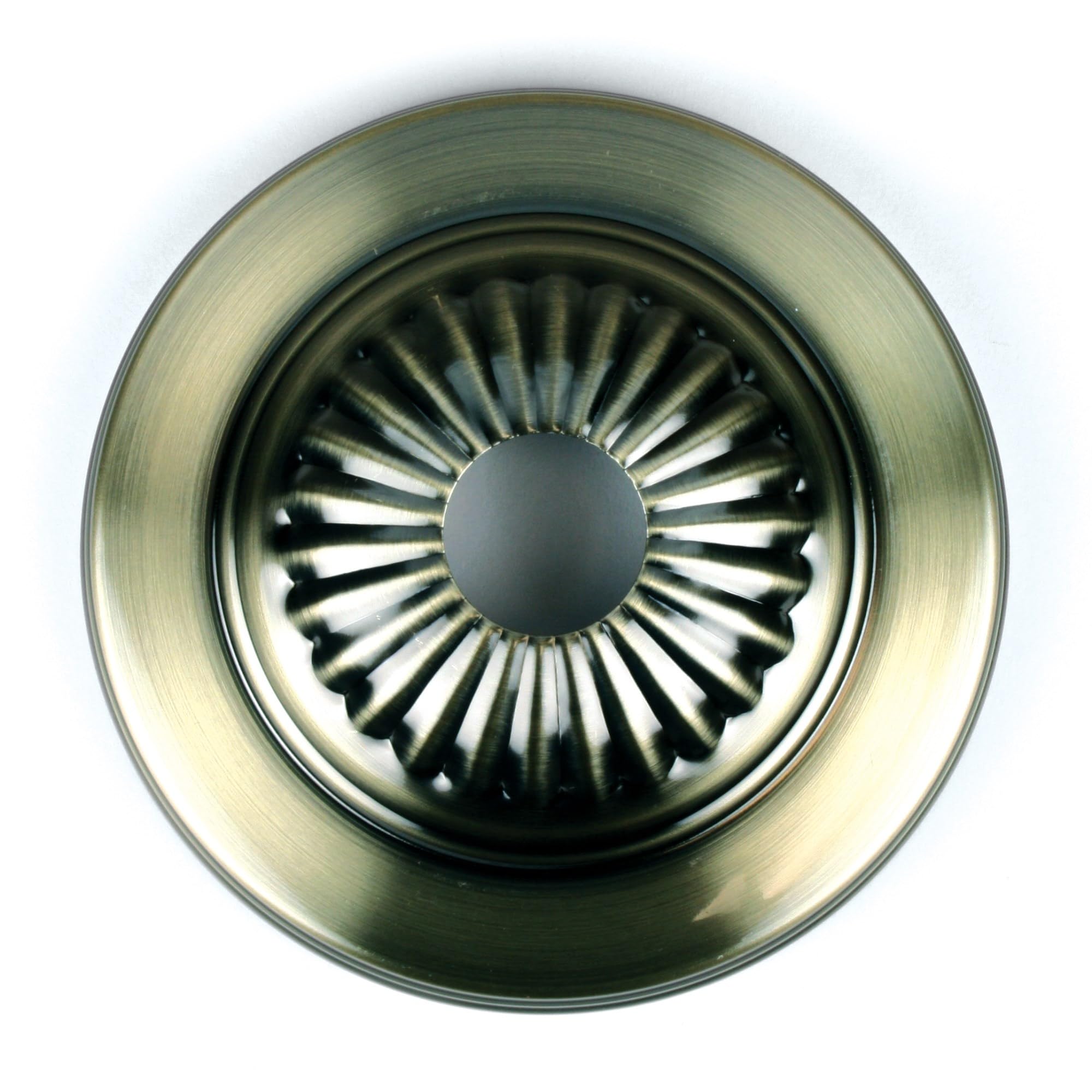 Jandorf Ceiling Canopy Lamp, 5 inch, Antique Brass, Model 60212, 1-1/16 inch Hole