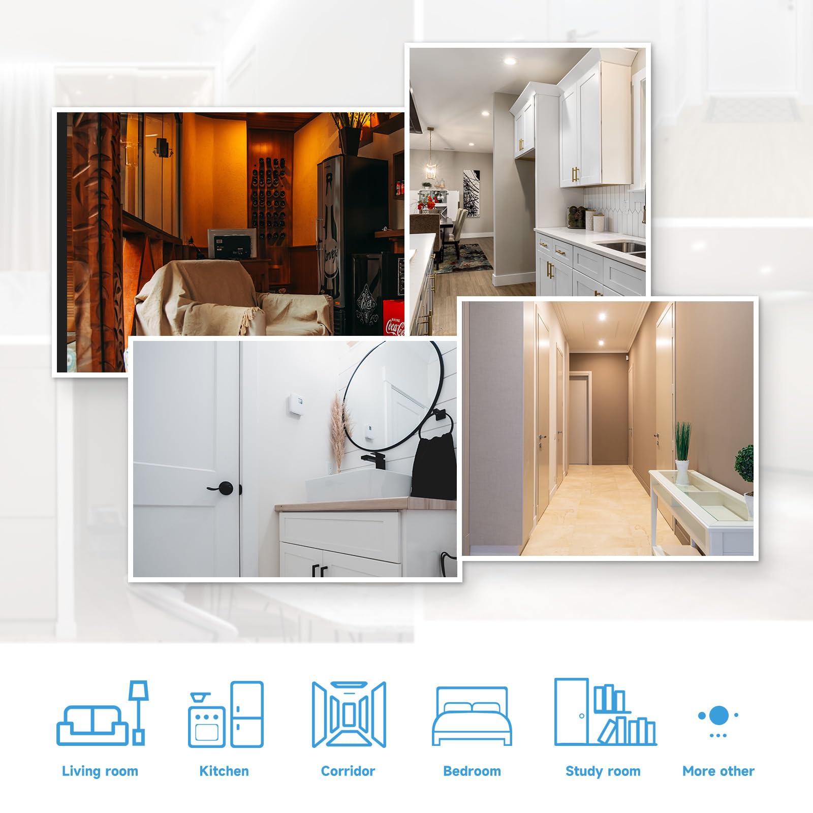 Ecoeler 5/6 Inch Led Disk Lights  Dimmable Flush Mount Disc Downlight  16.5W  1100Lm  3000K Warm White  Low Profile Recessed Can Lighting For Bedroom  Office  Garage  Etl & Fcc  24 Pack