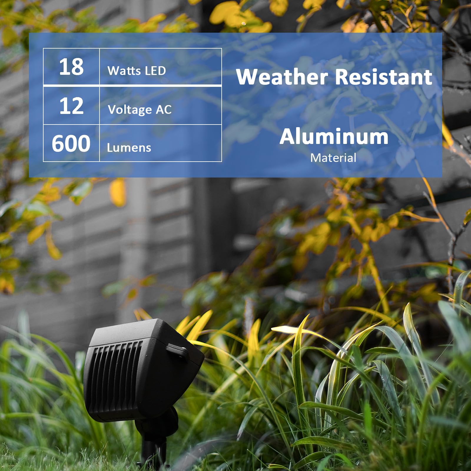 Malibu Lighting 8401467501 Malibu Landscape Lighting, 18W (75W Equivalent) Low