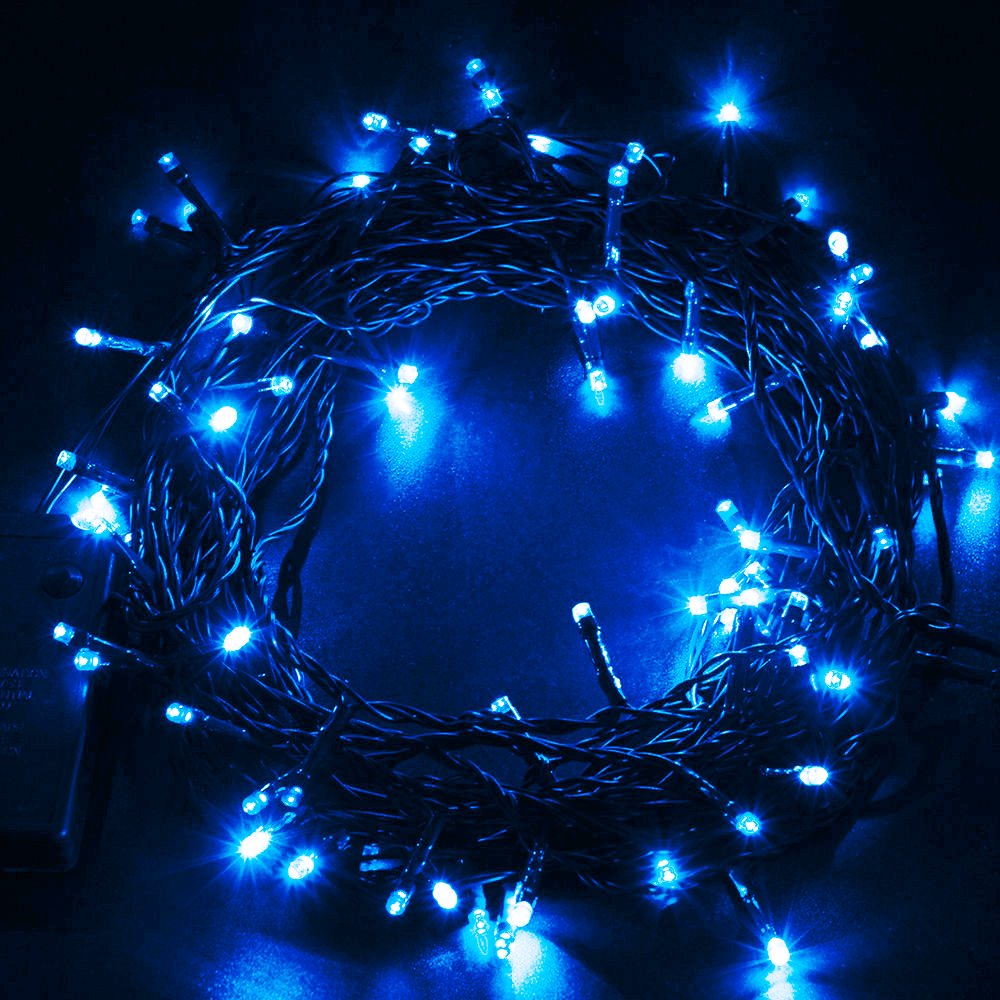 Super Z Outlet 30 Mini Bulb Led Battery Operated Fairy String Lights In Assorted Colors For Valentines Day, Romantic Wedding, Home Decoration Room Lighting, Christmas, Crafts 158" String (Blue)