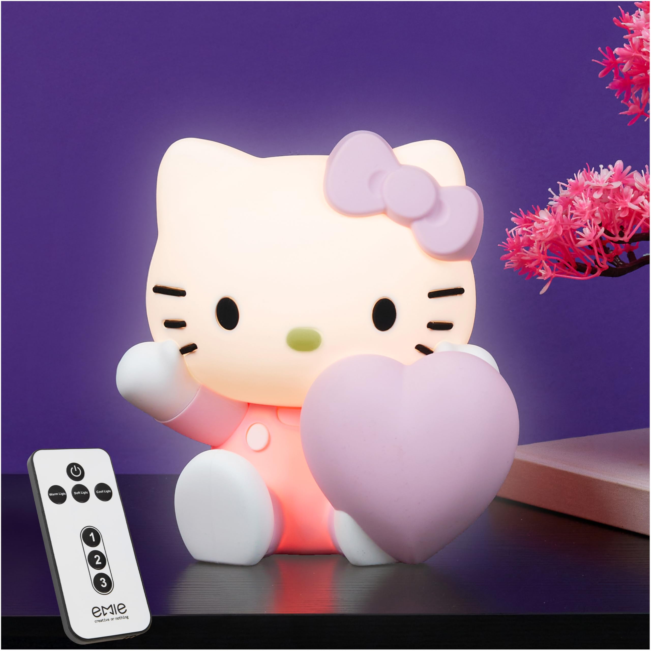 Get Trend Hello Kitty Sanrio Silicone Night Light for Girls Teens Women 3 Light Modes, Portable Rechargeable Dimmable Bedside LE