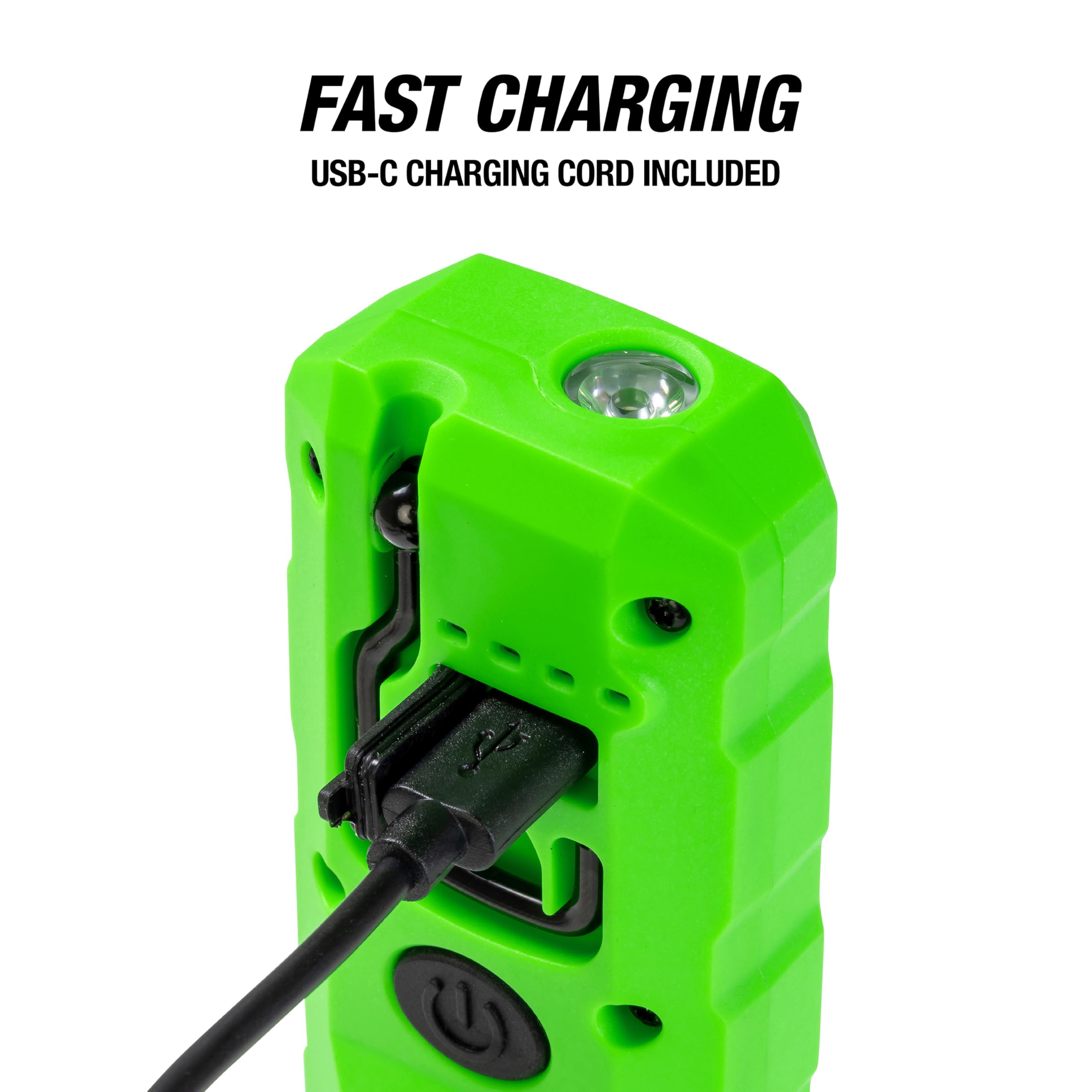 Oemtools 32124 Dual Mode 6.5'' Led Work Light, 400Lm Led Flashlight, Magnetic Base, Rechargeable With Usb Cable, Adjustable Brig