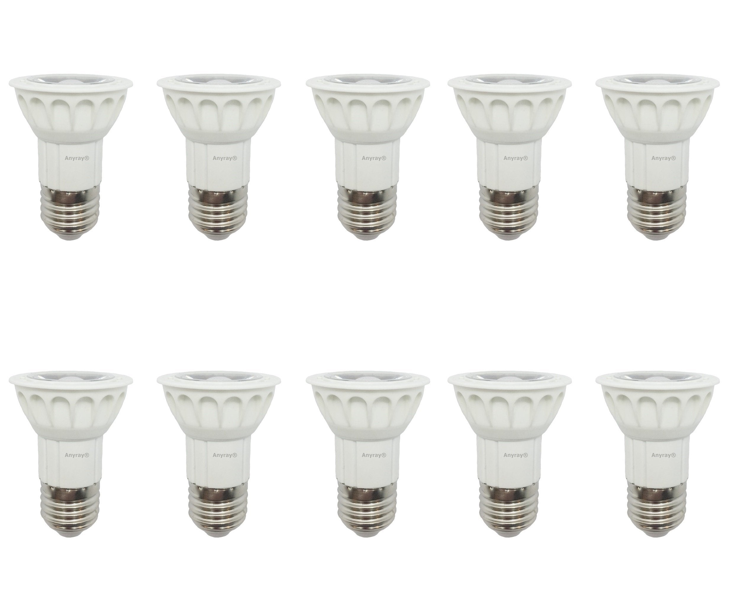 Anyray 10-LED Bulbs 5W Universal Replacement for 75W Hoods, Warm White, Copper