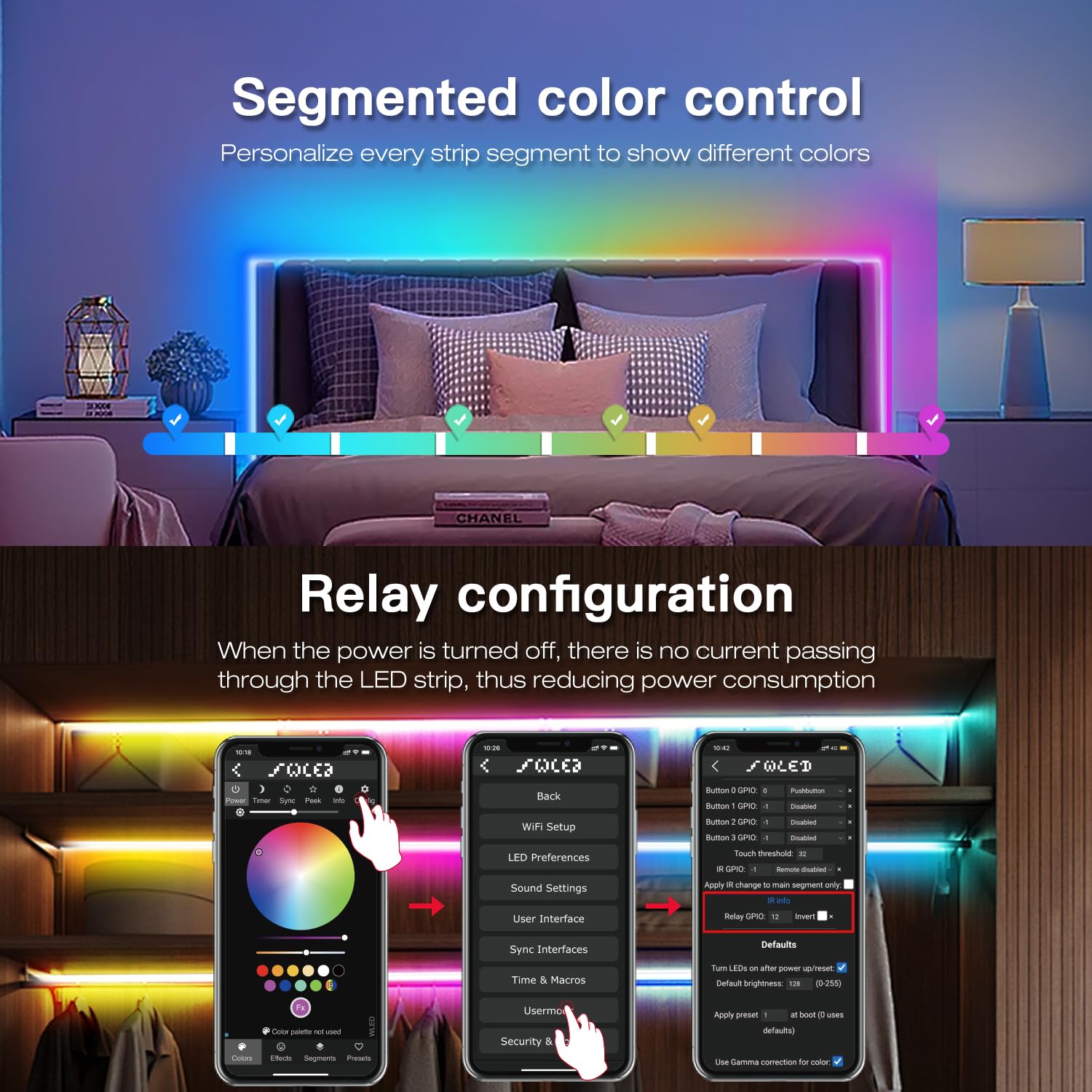 Gledopto Esp32 Wled Led Strip Controller Mic Uart Download Music Sound Dynamic Mode Rgb Ic Diy Wifi App Control Easy Wiring For