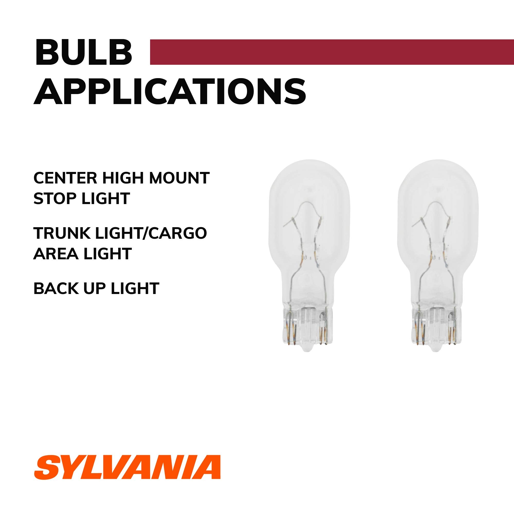 SYLVANIA 921 Long Life Miniature Bulb - White - 2 Count - Ideal for Interior Lighting, Cargo & License Plate
