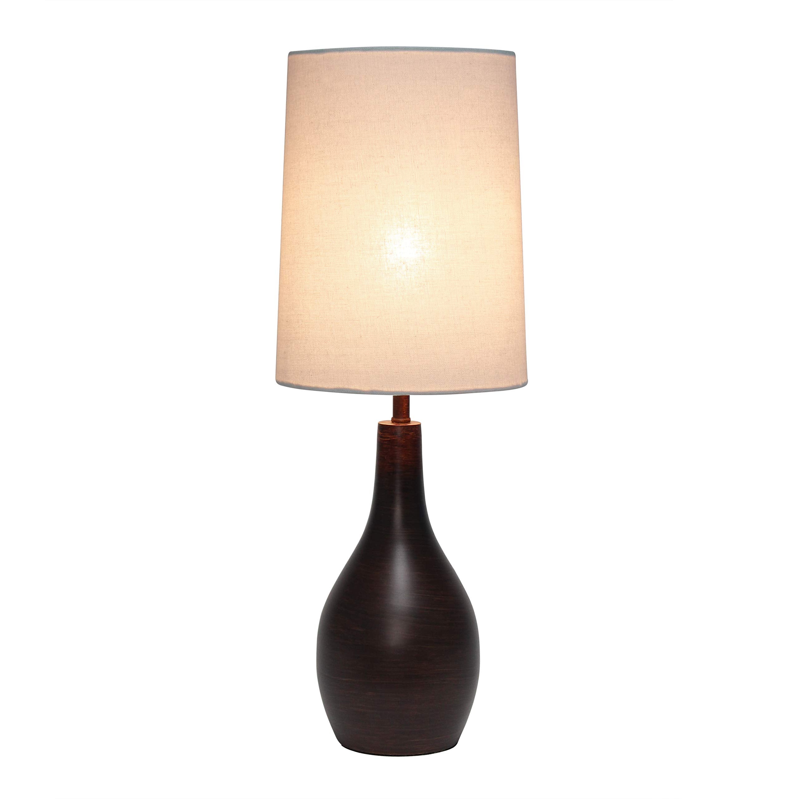 Simple Designs Lt3303-Rbz Tear Drop Table Lamp, Restoration Bronze