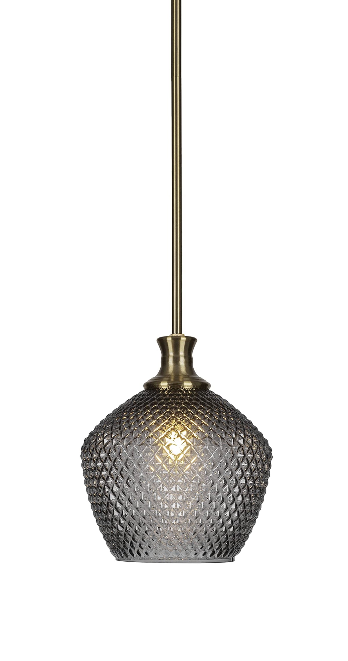 Zola 1 Light Pendant in New Age Brass (76-NAB-4922)