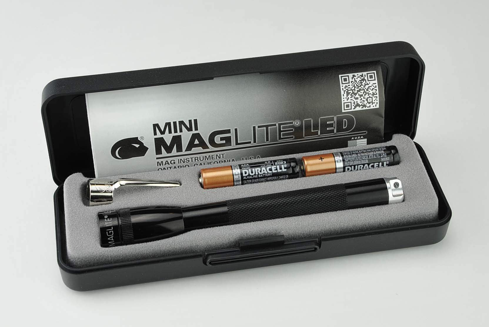 MagLite Mini MagLite LED Flashlight, 5in Aluminum, Warm White, Black, Model P32SZ2